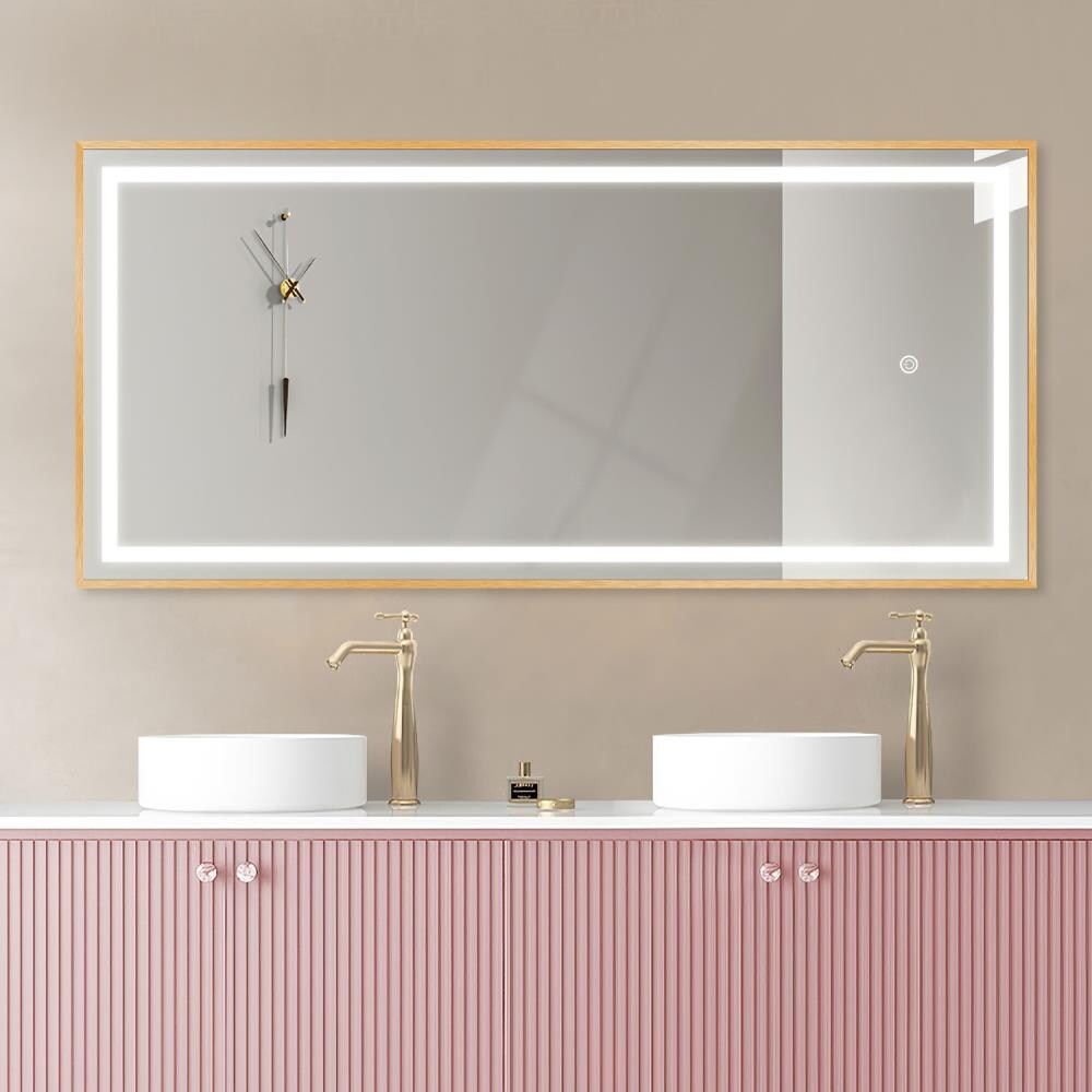 Lighted Wall Mirror In The Mirrors, 52 Inch Length Mirror