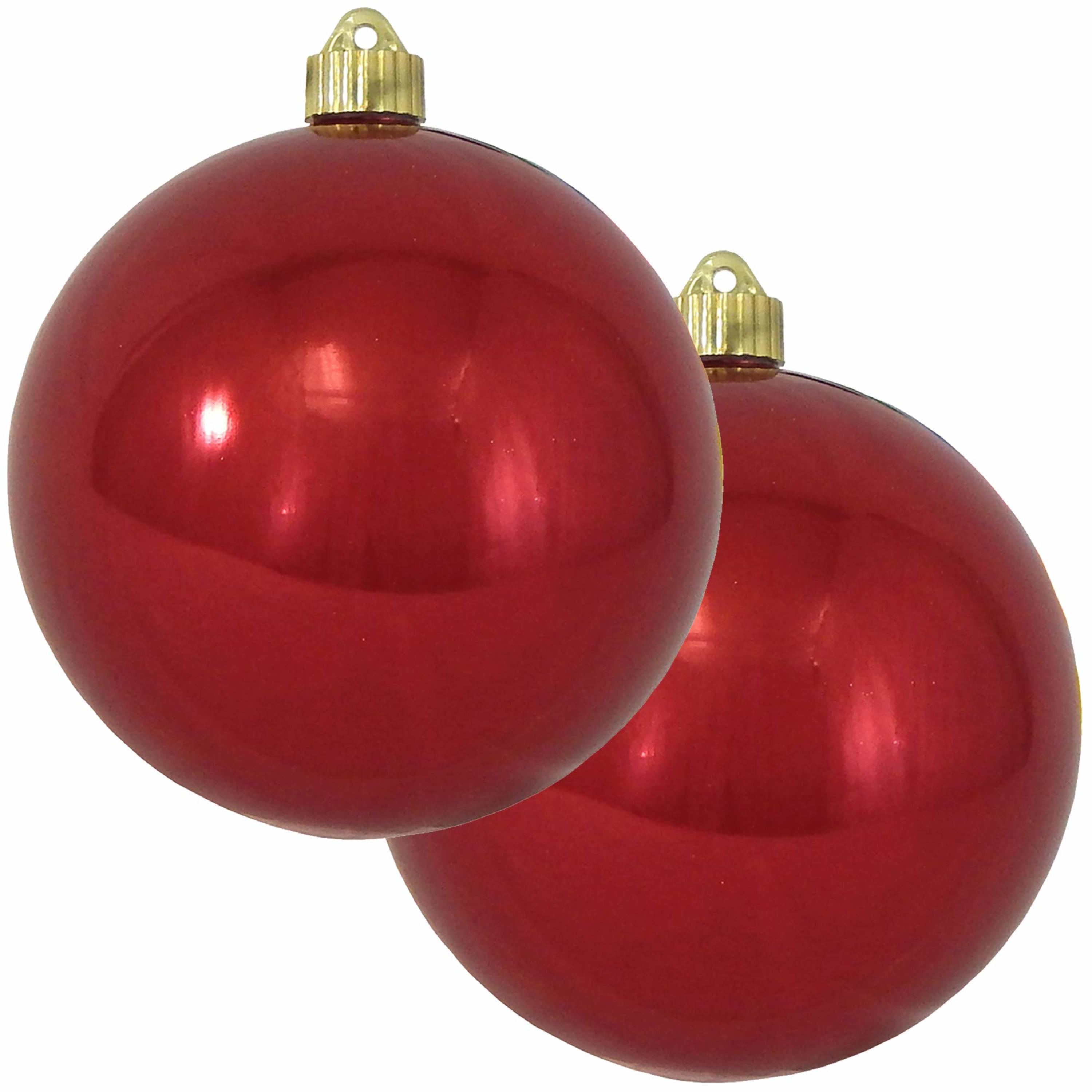 Krebs KBX04729 2 -Pack Red Standard Indoor Ornament set Shatterproof