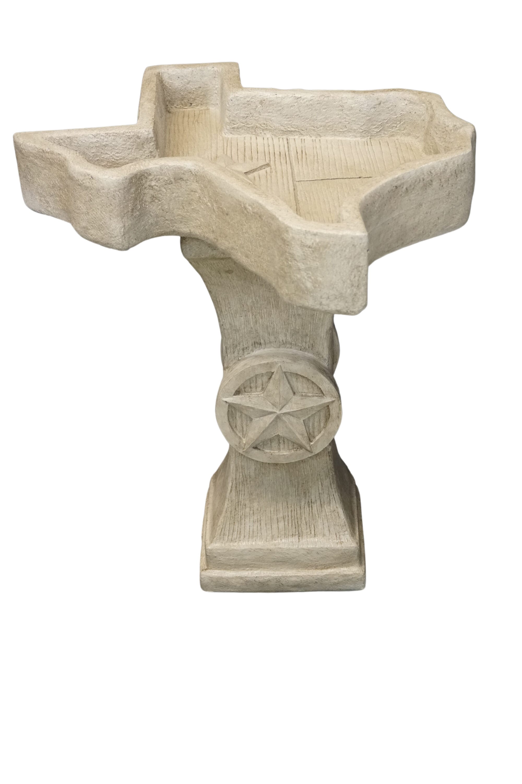 Athens Stonecasting 02-894013BU 25-in H Buff Concrete Complete birdbath