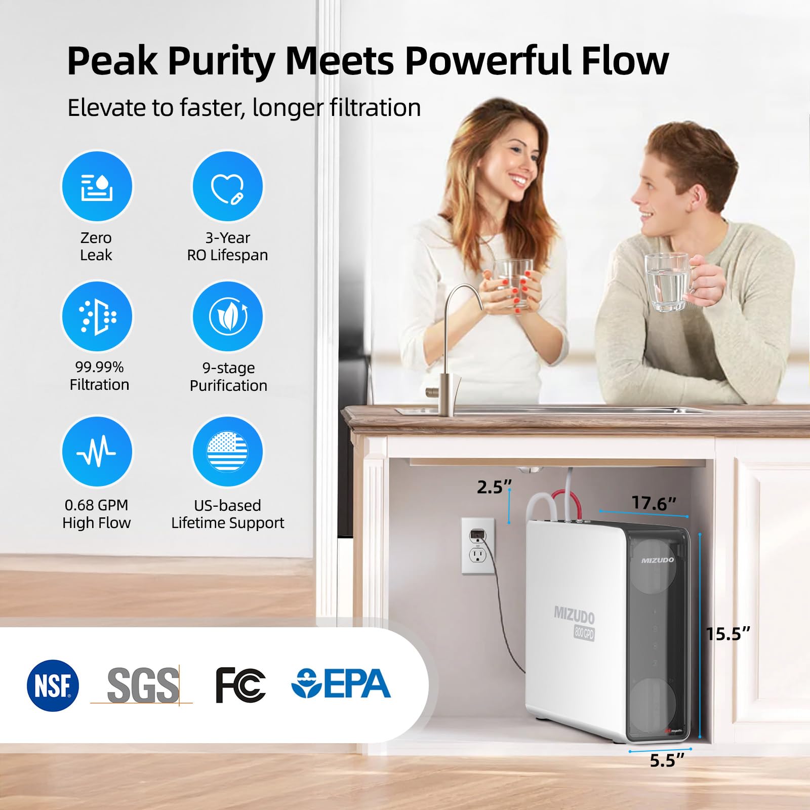 Mizudo WP800A0G Under-Sink-Filtration-Systems - View #4