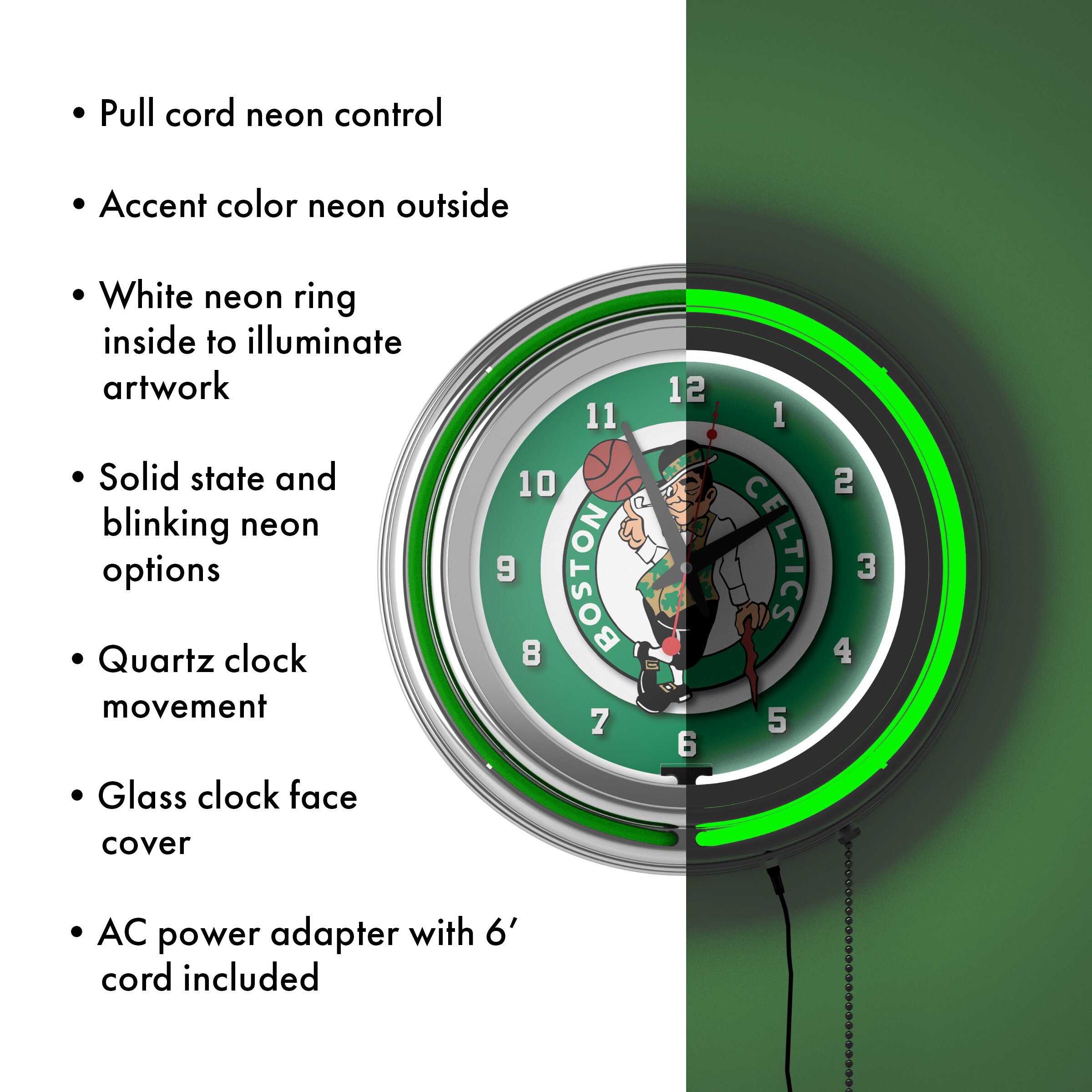 Trademark Gameroom NBA1400-BC Indoor-Outdoor-Clocks - View #3