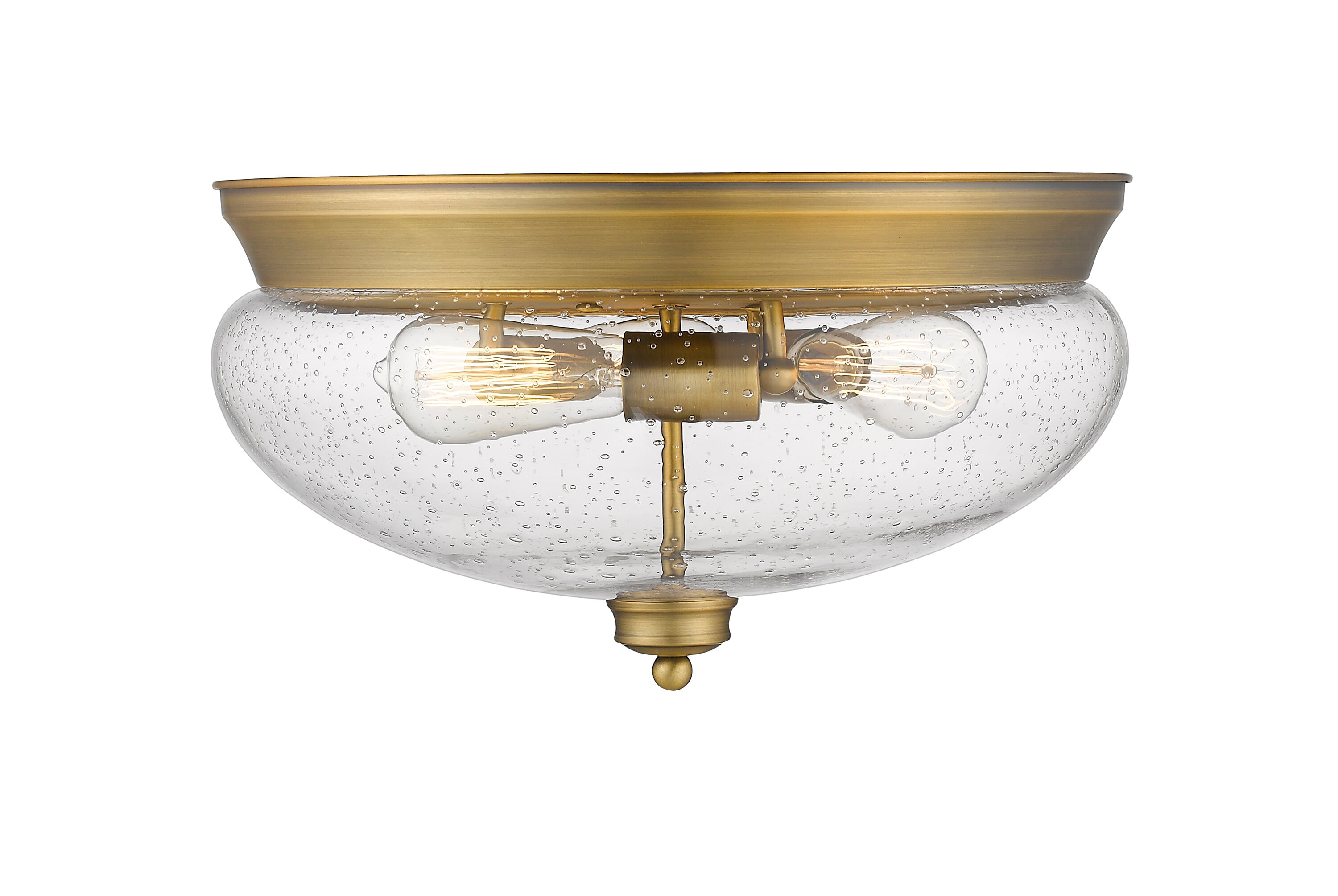 Z-Lite 722F3-HBR flushmounts - View #2