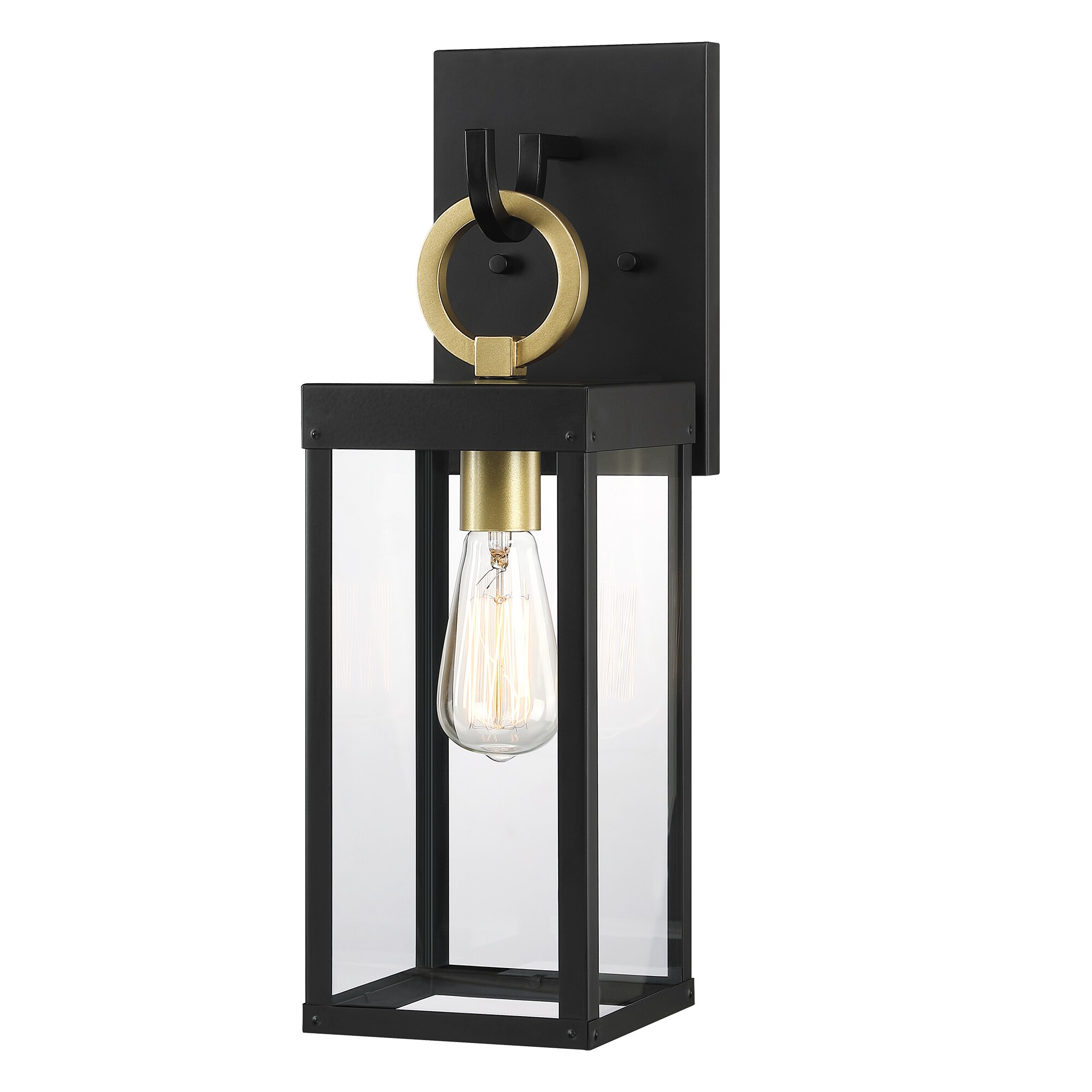 Hukoro 1-Light 19.25-in Matte Black Outdoor Wall Light in the Outdoor ...