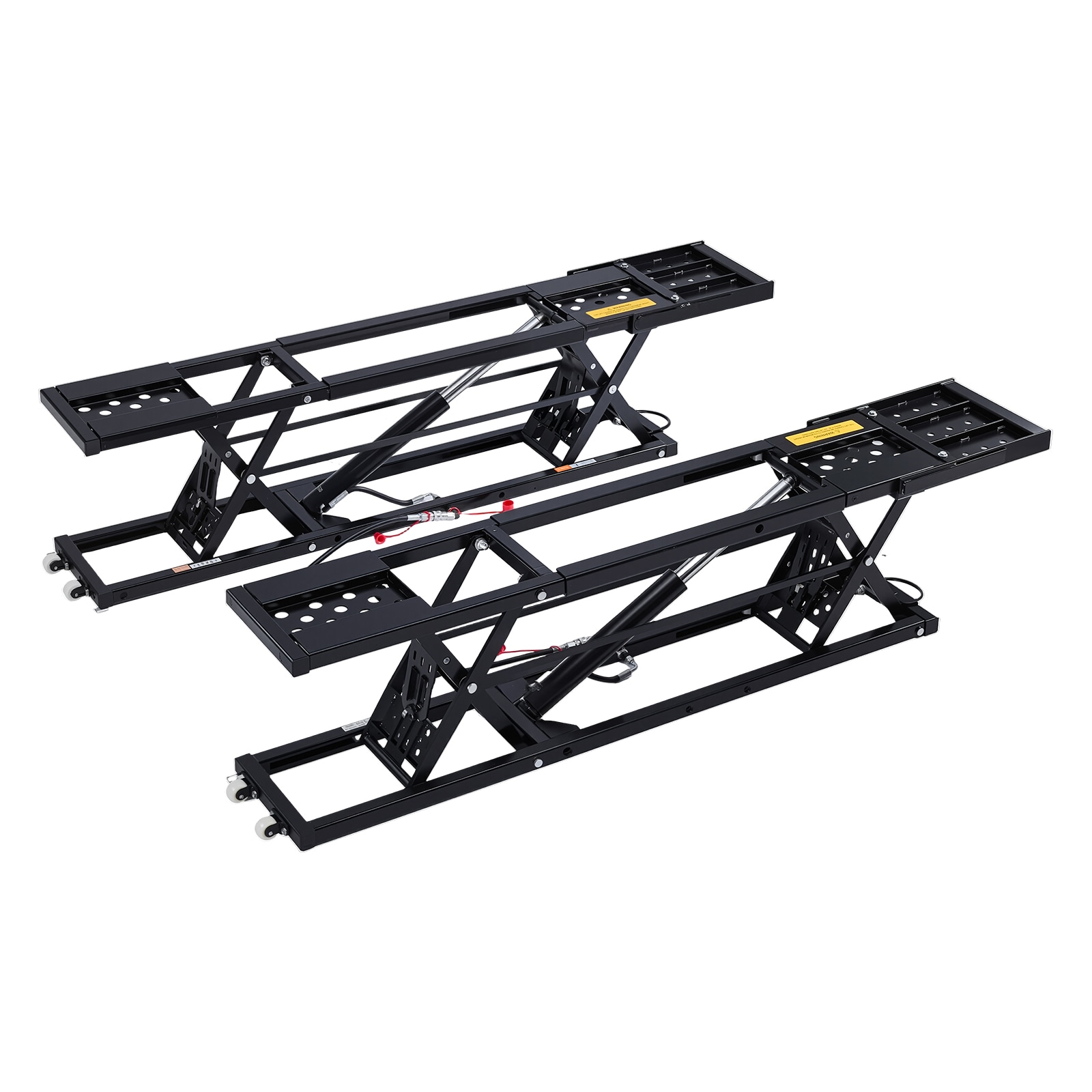VEVOR Portable Car Lift 9000 lbs Capacity Heavy Duty Steel Truck Lift with 28in Max Height 120V Power Unit Wheels 4 Rubber Pads and 4 Lifting Columns for Cars SUVs Trucks Home Garage or Shop Use
