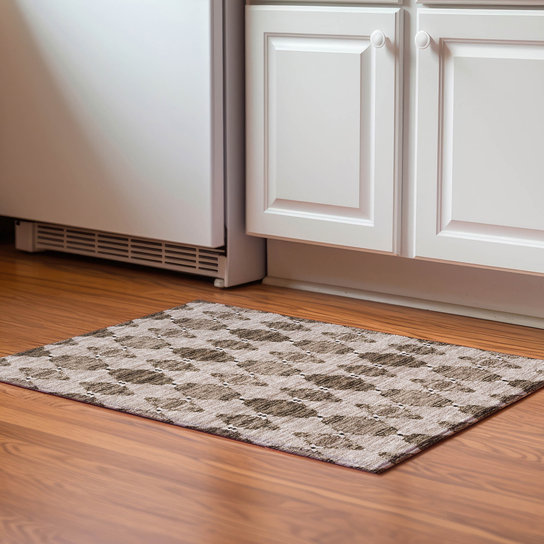 Addison Rugs AMF610MO20X30 Mayfield AMF610MO 2 x 3 (ft) Loomed Polyester Mocha Rectangular Indoor Geometric Machine washable Area rug