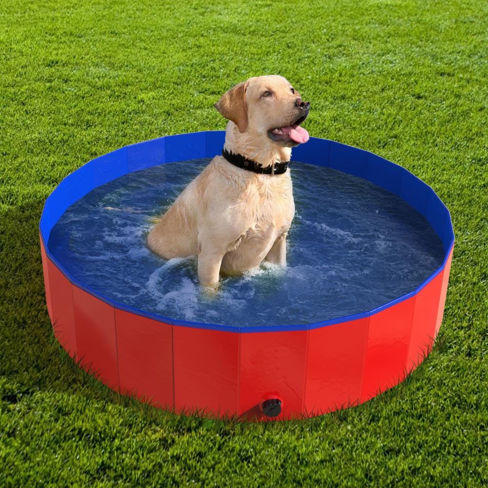 Pet Pal Dog Pool Red Plastic Outdoor Universal in Dog Pens & Runs department at Lowes.com