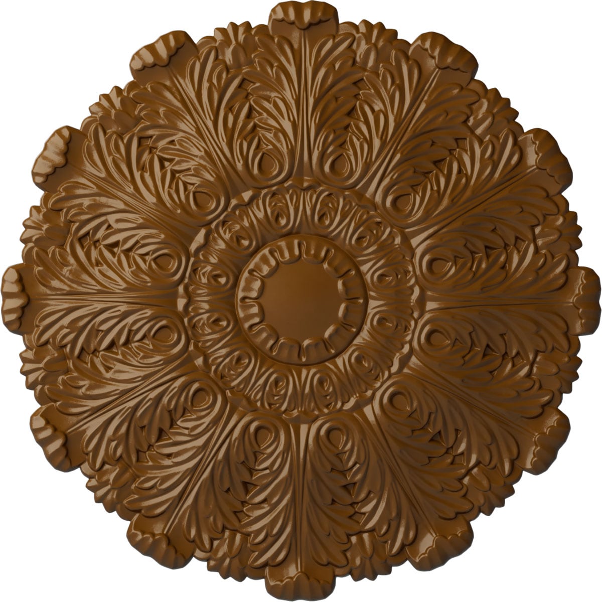 Ekena Millwork CM31DUSTF Durham 31-in W x 31-in L Painted Smokey Topaz Polyurethane Whole Ceiling Medallion