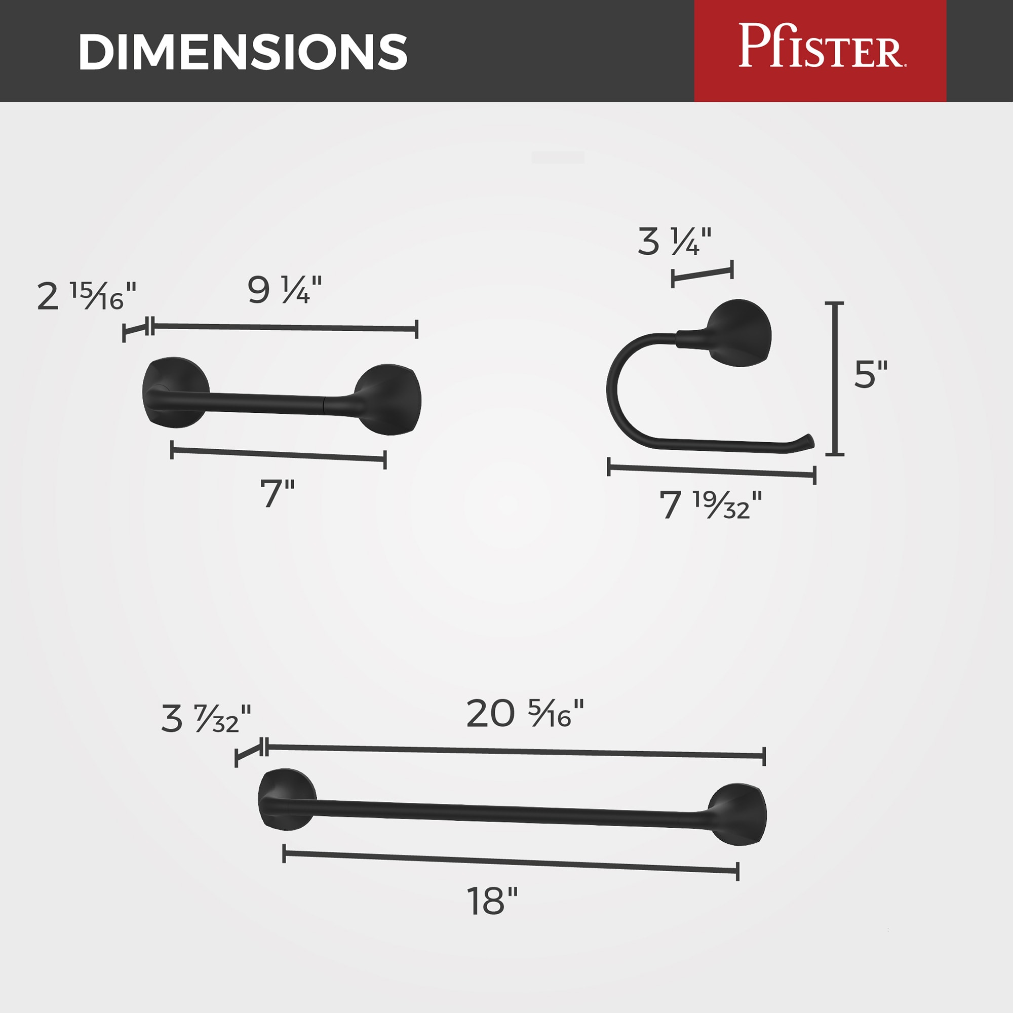 Pfister BTB-RCH3B Decorative-Bath-Hardware-Kits - View #4