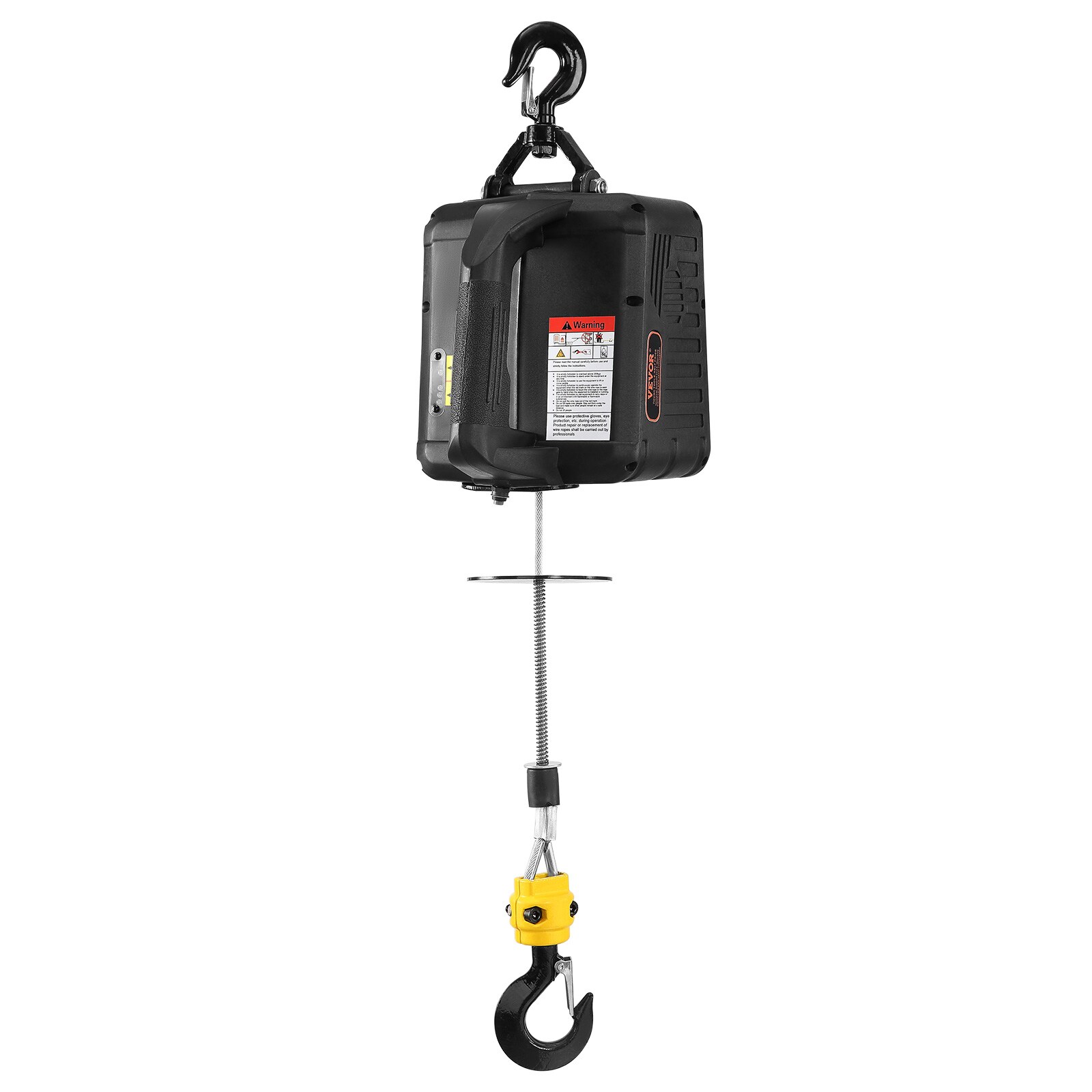 VEVOR 1100 lbs Electric Hoist Winch, 2-in-1 1500W Portable Power Winch ...