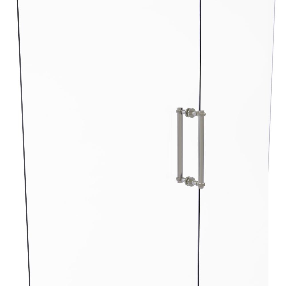 Allied Brass 404T-12BB-SN Satin nickel 12-Inches Hinged shower door Handle
