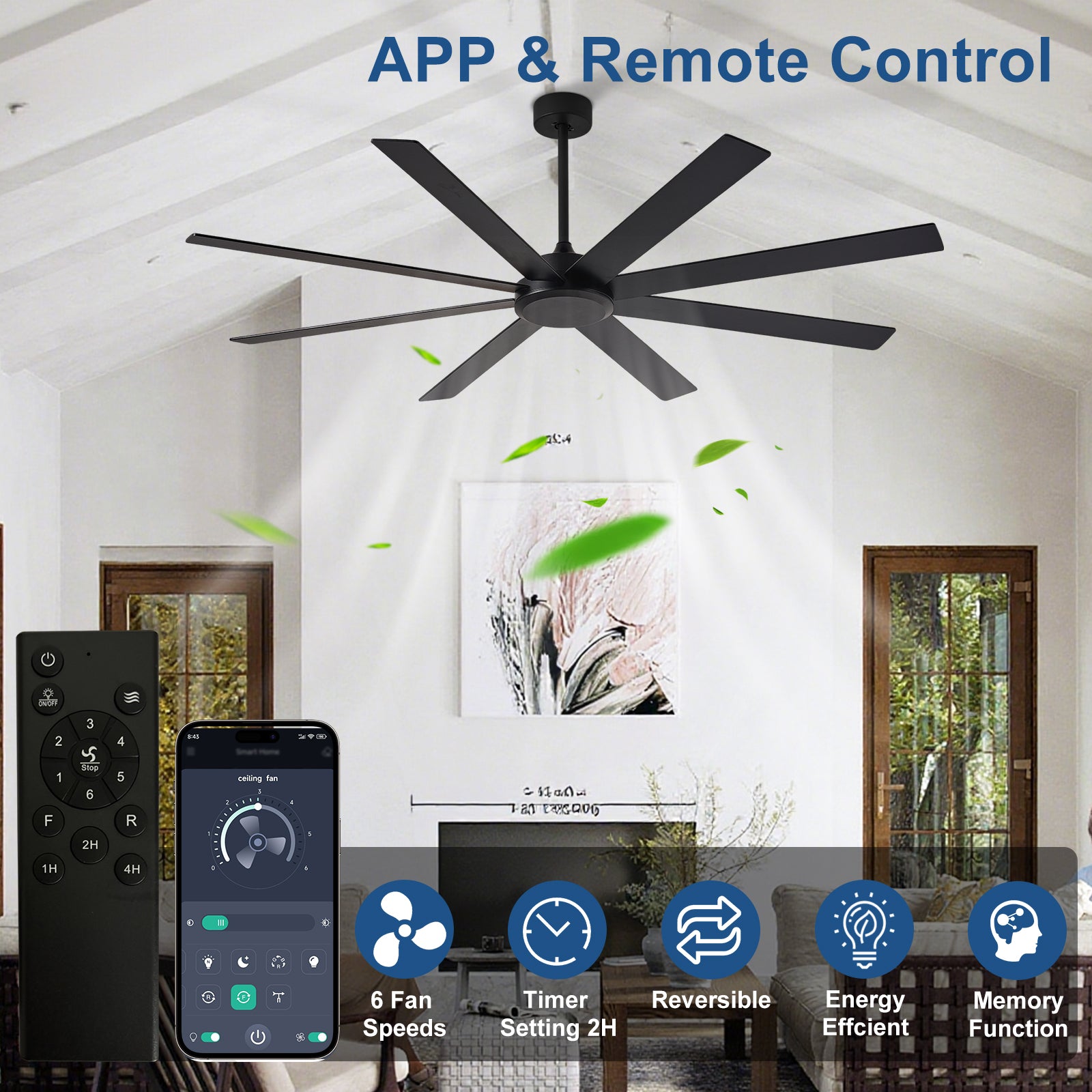 Dovanpaul 197-72B-BK-LW-2 Ceiling-Fans - View #4