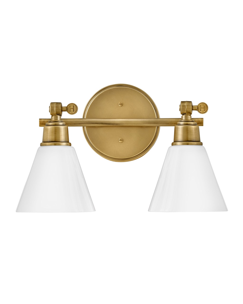 Hinkley 51182HB Arti 16-in 2 -Light Antique Brass Traditional Vanity light