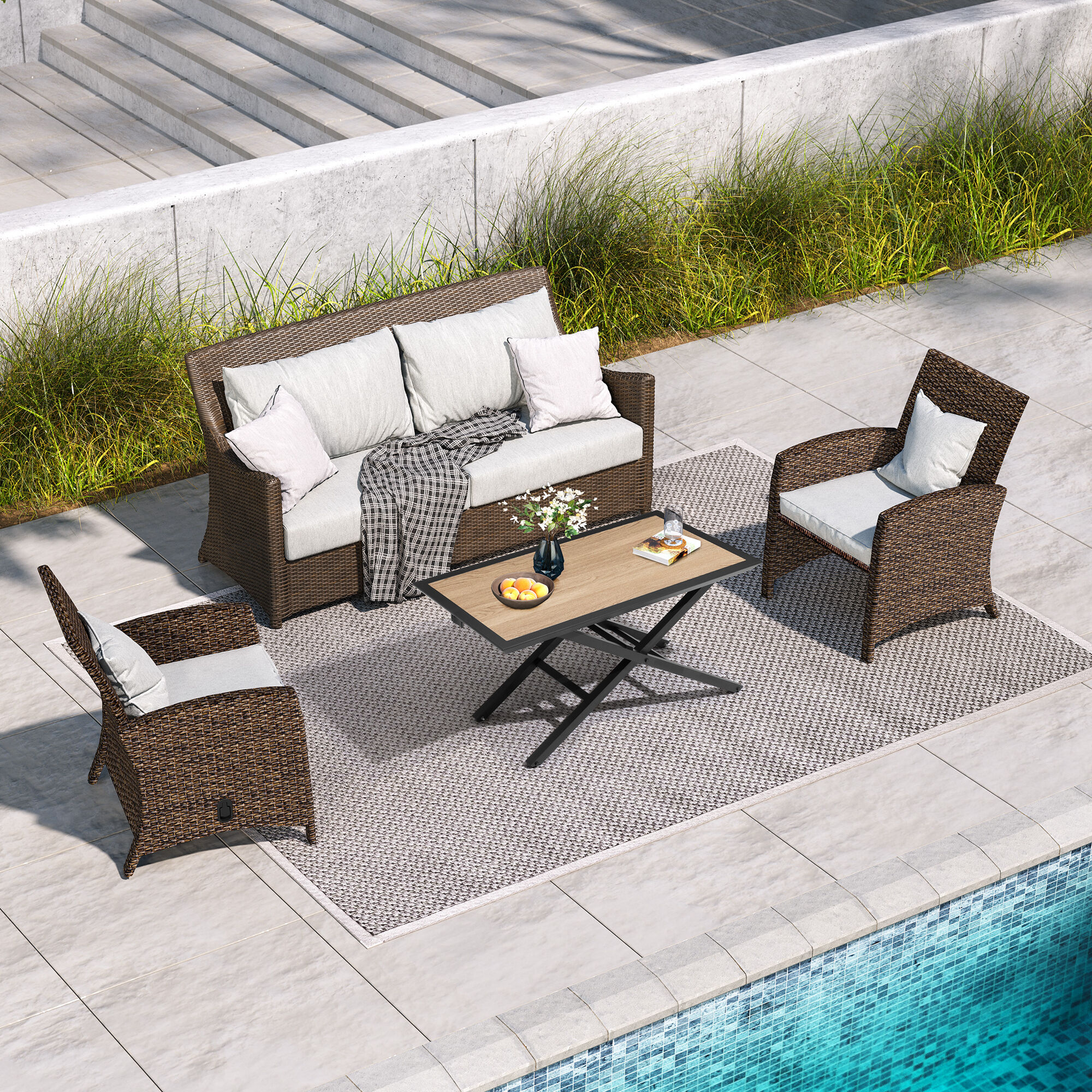 Crestlive Products CL-TB056NAT Patio-Tables - View #2