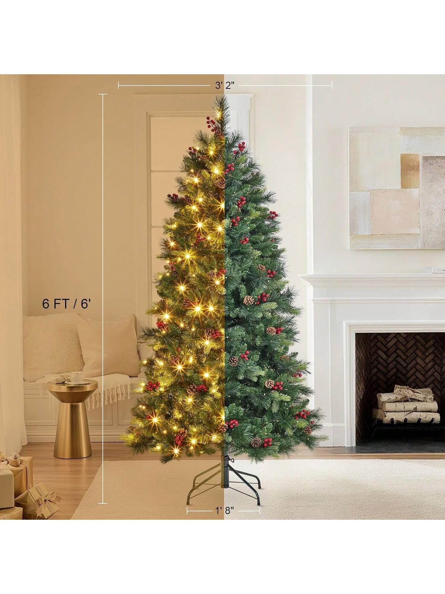 Qeetex BY-PHK-35JRQPKR Artificial-Christmas-Trees - View #4