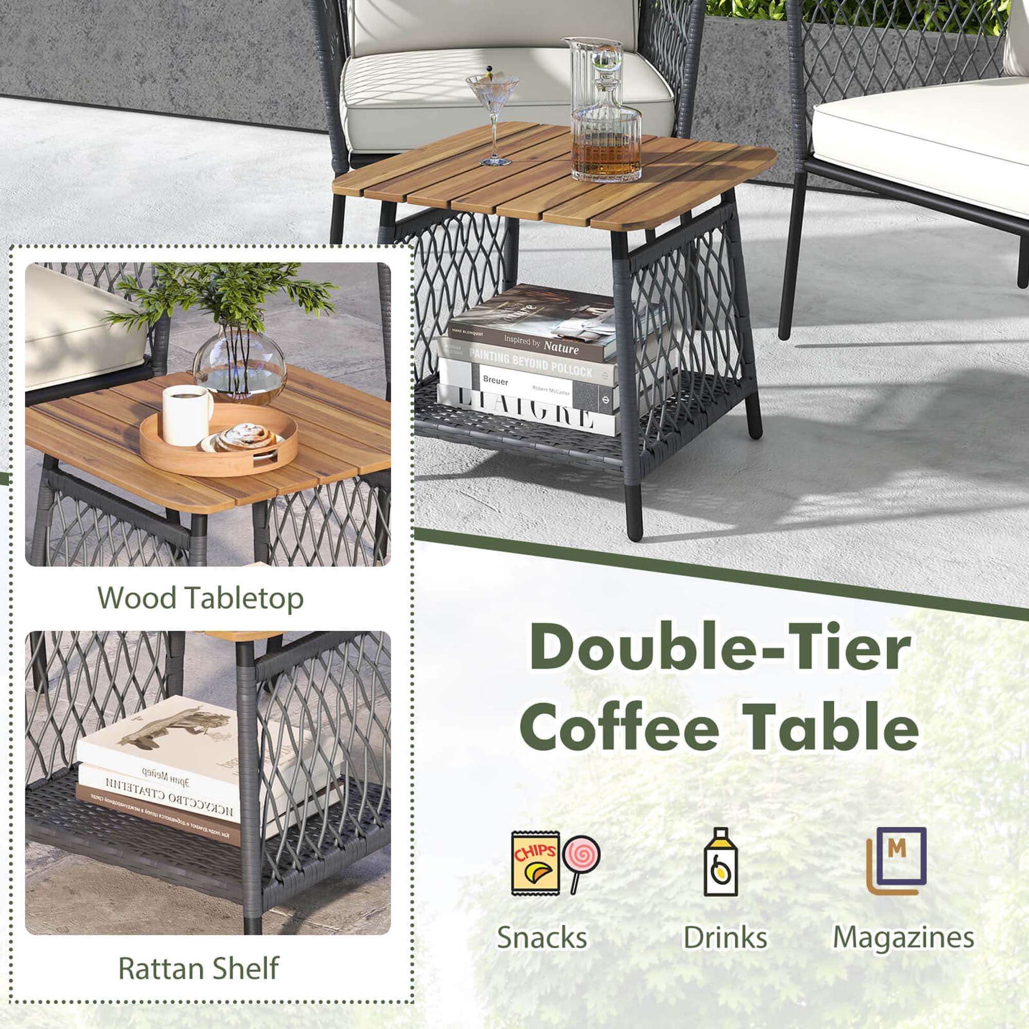 Costway HCST03447 Patio-Conversation-Sets - View #4