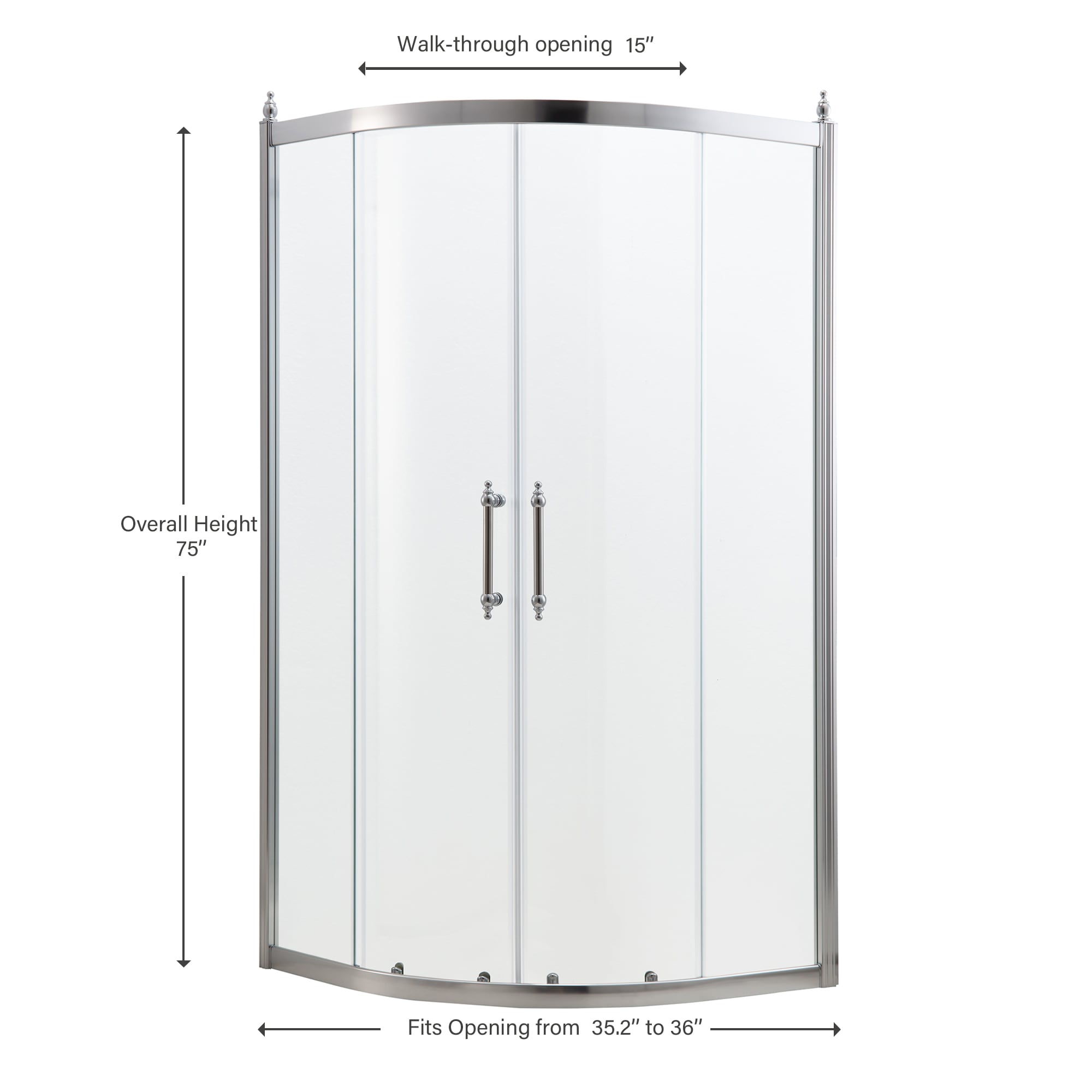 WELLFOR BTO BL-0313-OPT-LS Shower-Doors - View #3