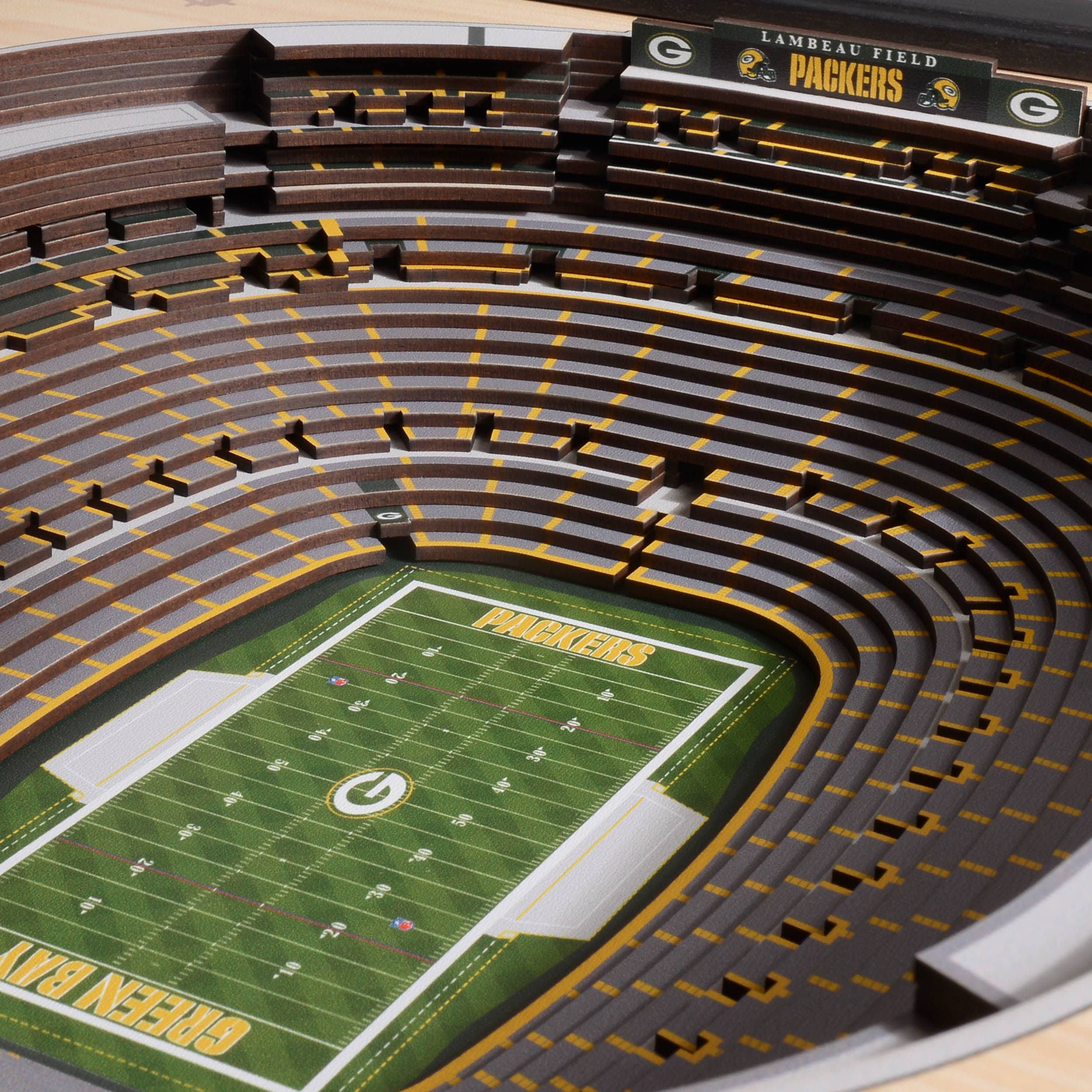 : Sports Stadium Wall Decor Lambeau Field 5 Pieces