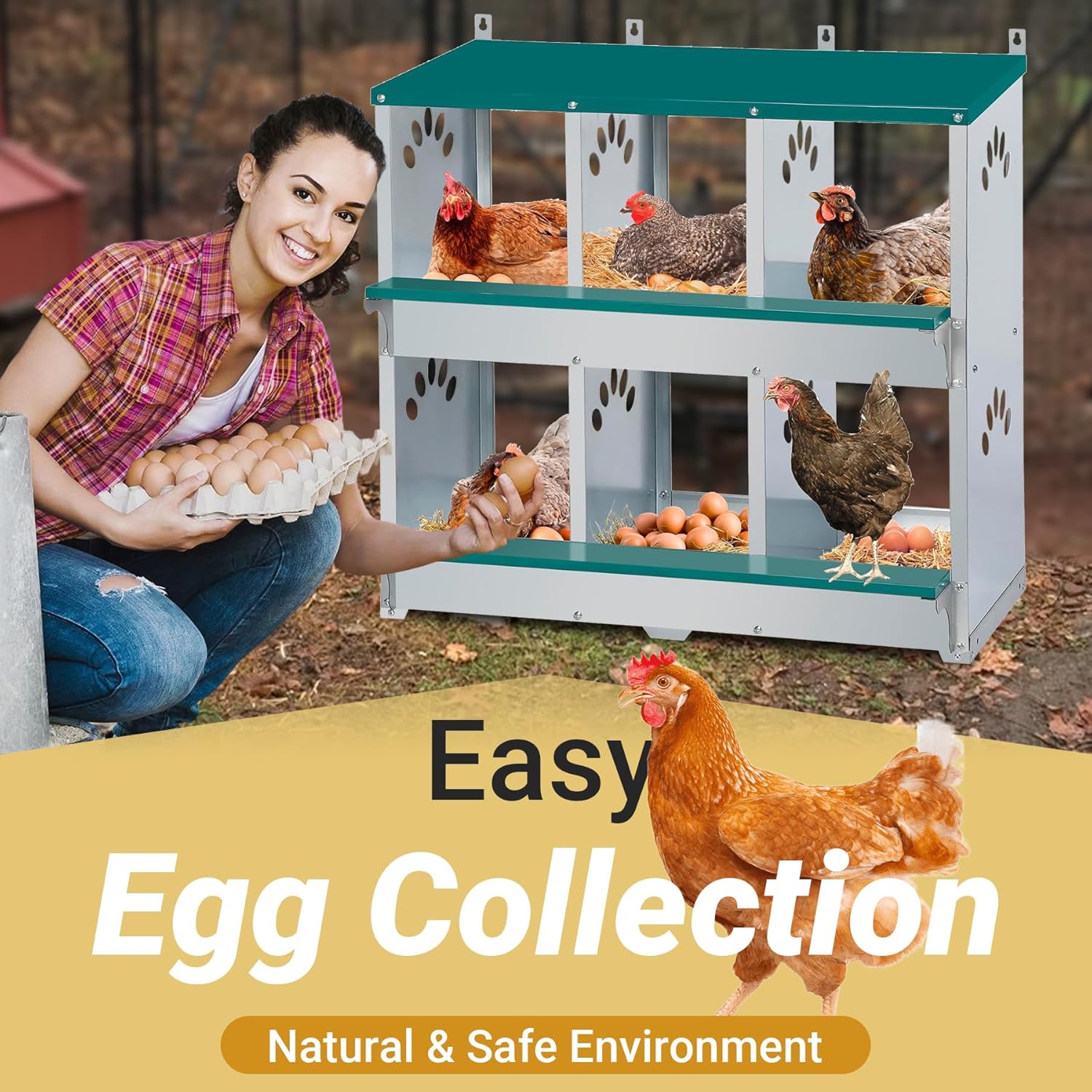 Garvee 09GXFCHBNL-412 Chicken-Coops-Rabbit-Hutches - View #7