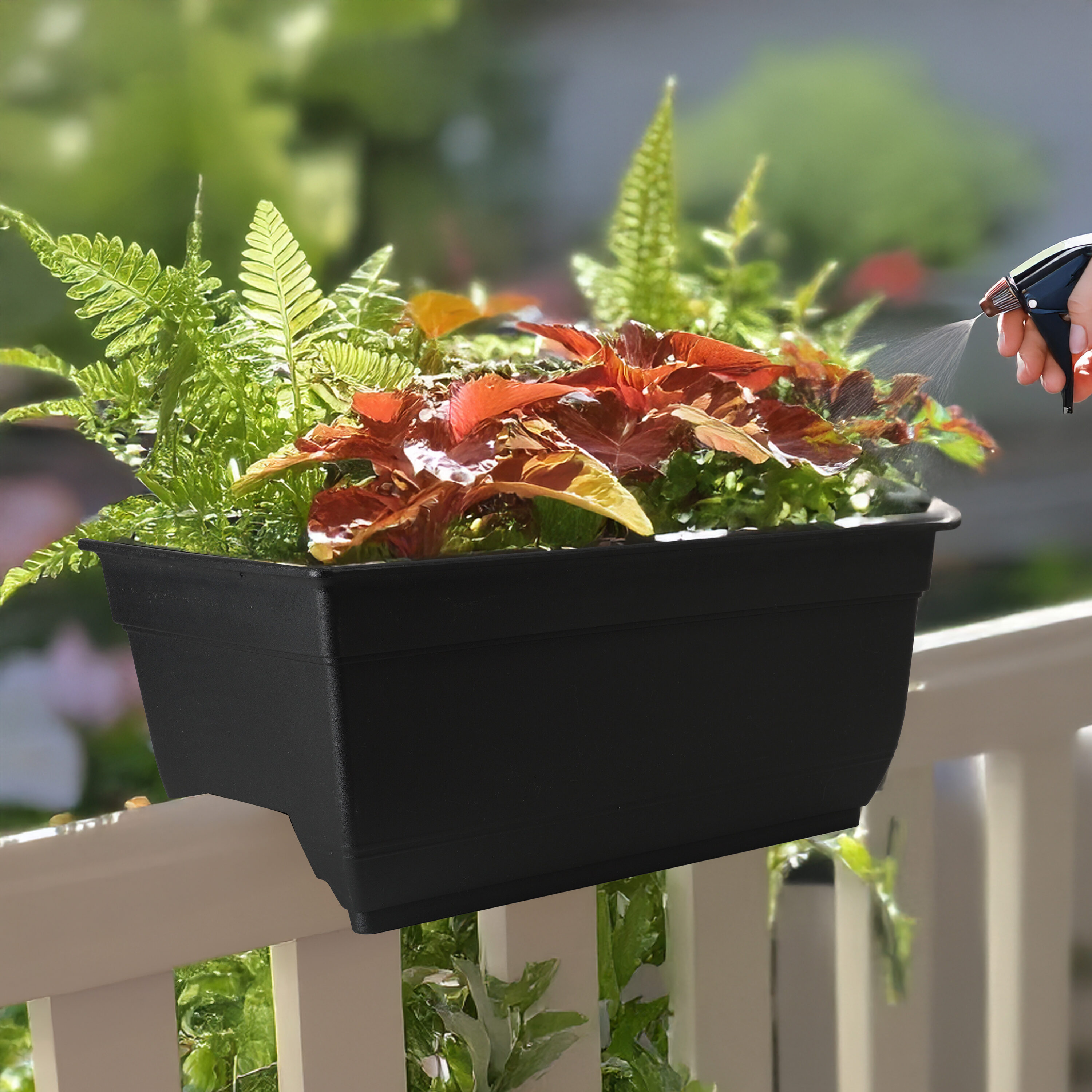 Style Selections WB2132H-BLACK Planter-Window-Box - View #5