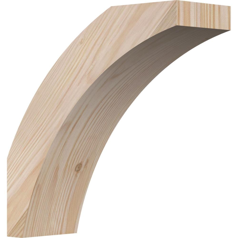 Ekena Millwork BRC04X10X10THR00SDF 3-1/2-in x 10-in x 10-in Douglas Fir Unfinished Wood Thorton smooth