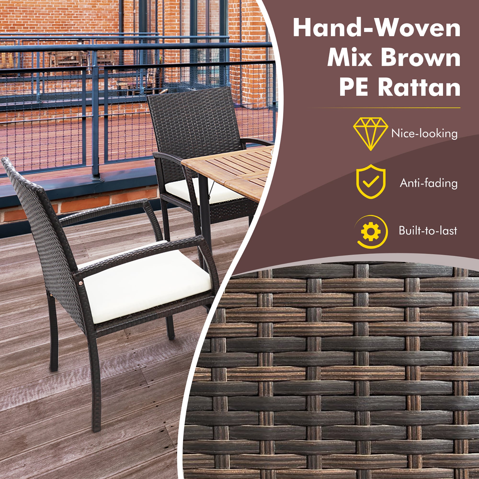 Costway HW70830-2 Patio-Chairs - View #3