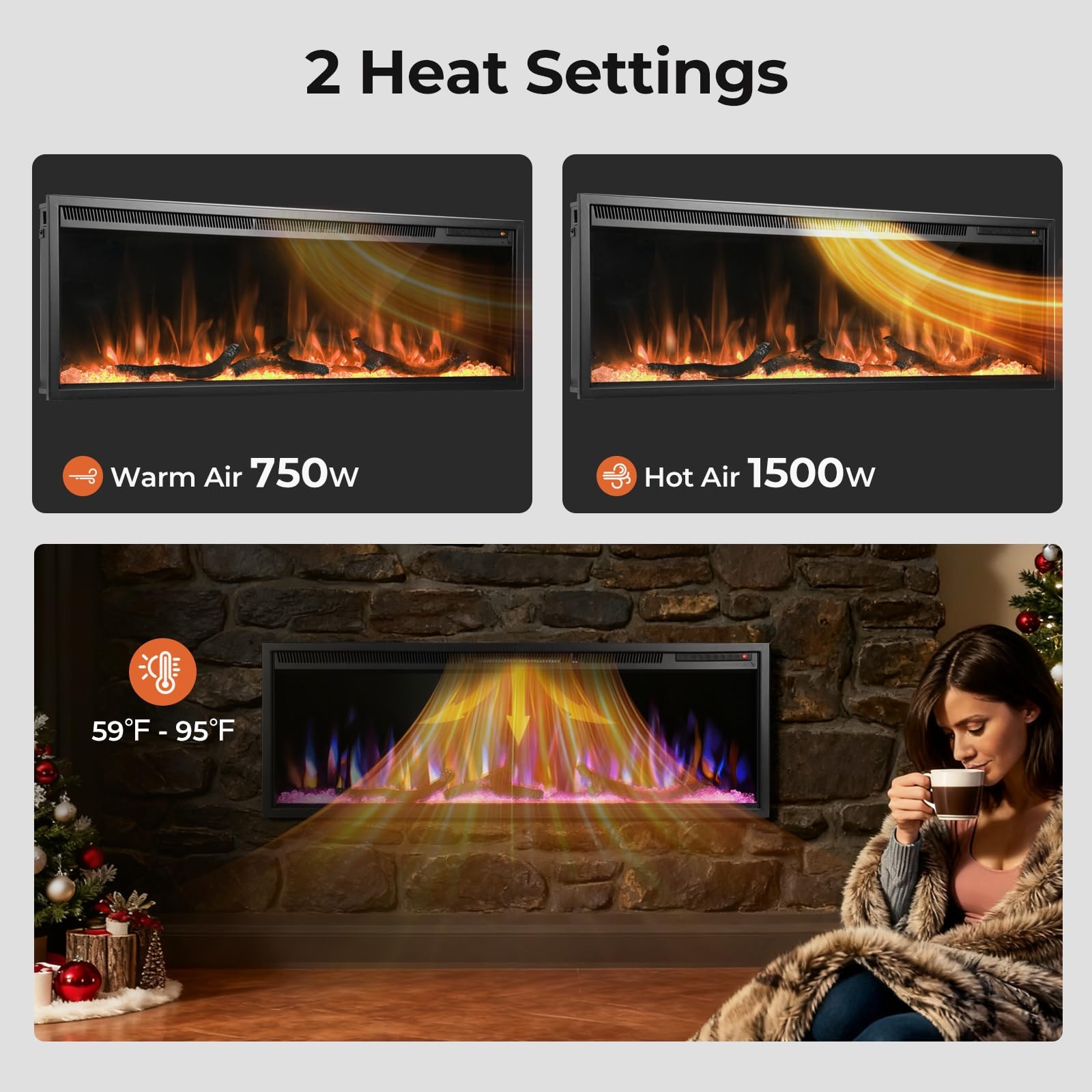 COWSAR LS00504HEF0 Electric-Fireplaces - View #5