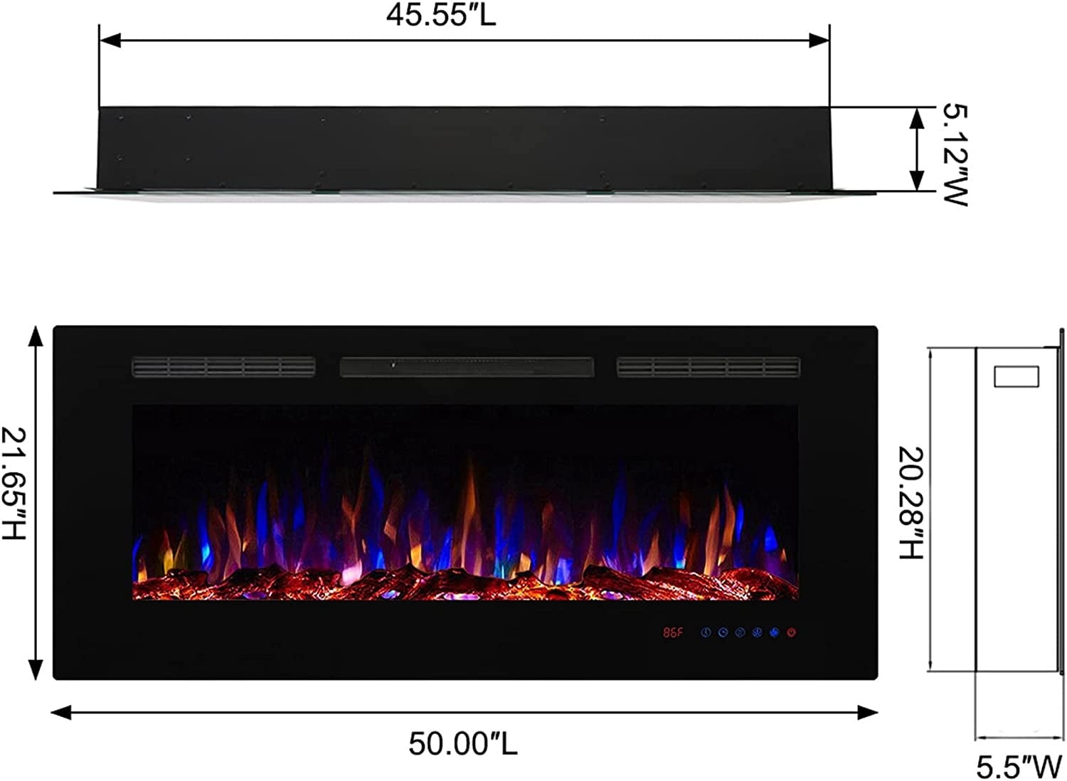 EdenDirect LW-EF50 Electric-Fireplaces - View #12