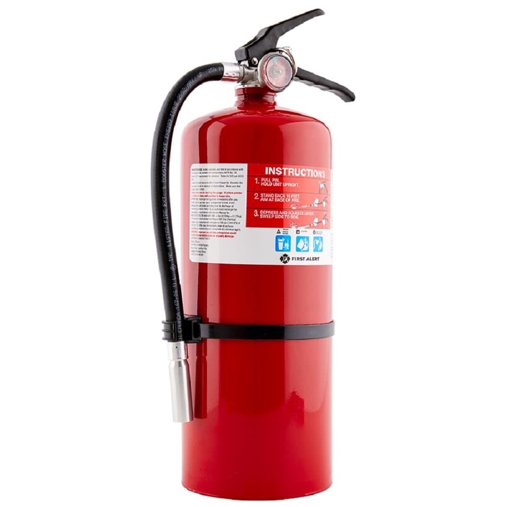 First Alert PRO10 Rechargeable Commercial Fire Extinguisher, UL