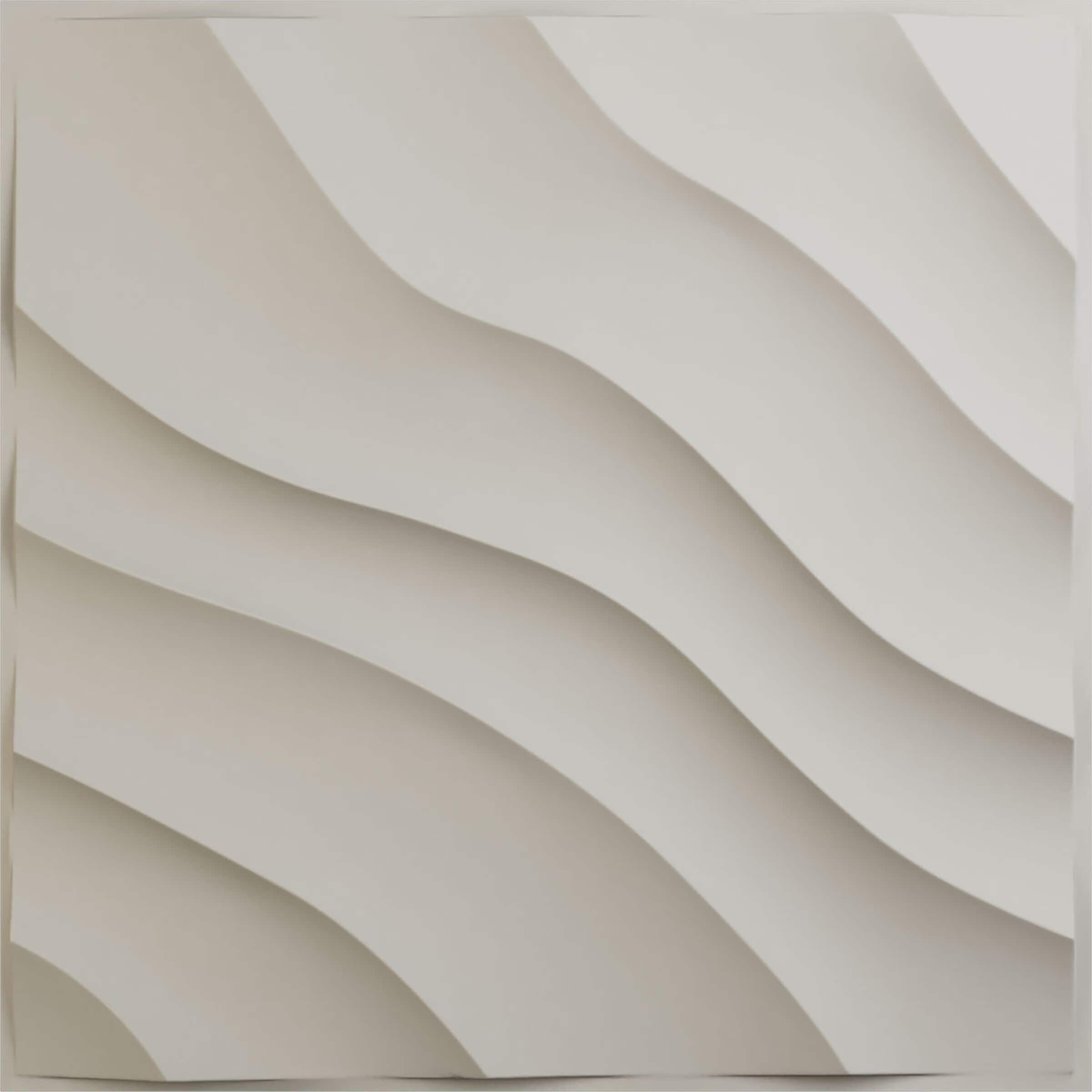 Ekena Millwork WP20X20MWGBW 19-5/8-in x 19-5/8-in Embossed UltraCover Satin Blossom White PVC Wall Panel