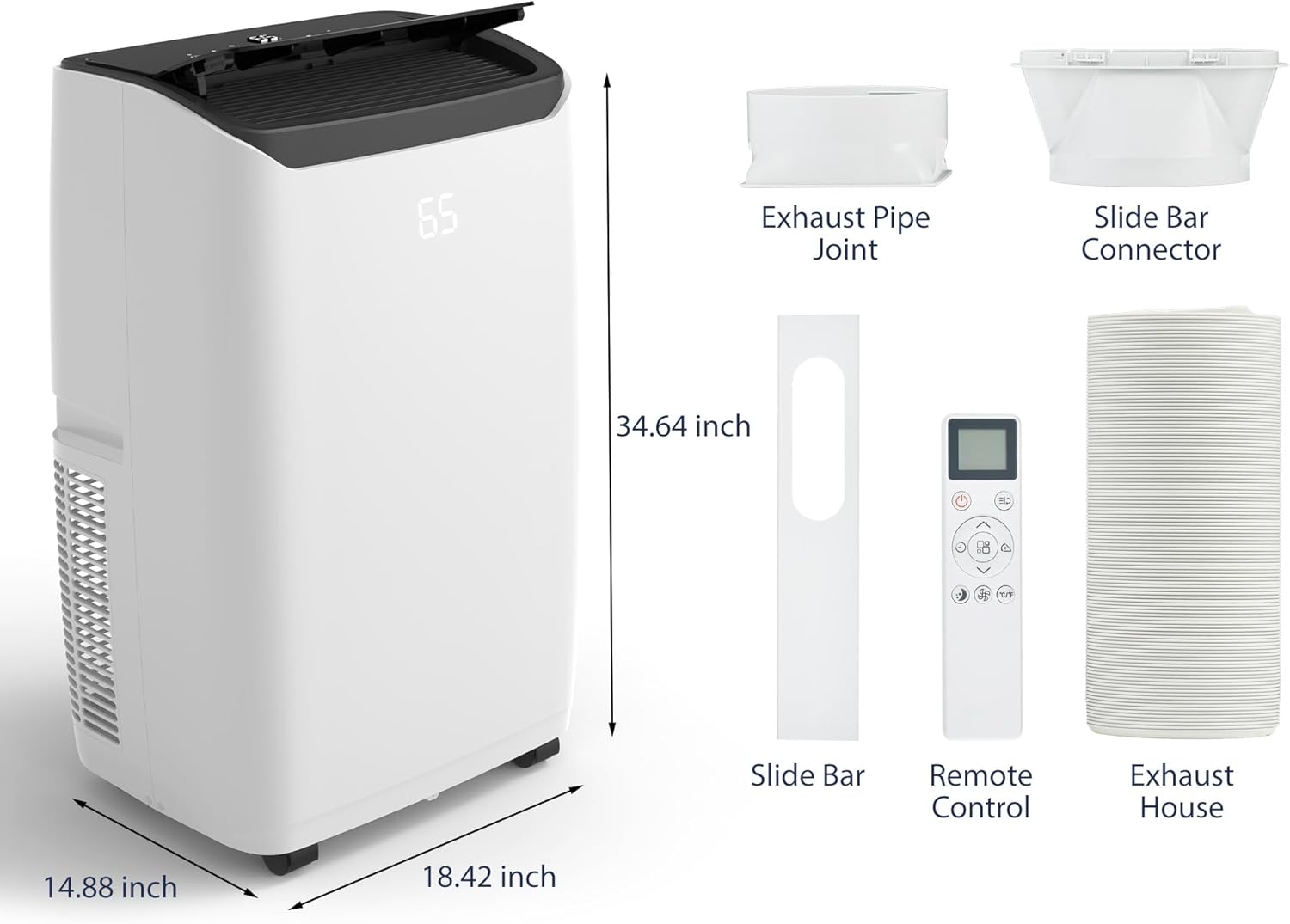 Qeetex LXLS2-PHO-10HZM6BS Portable-Air-Conditioners - View #3