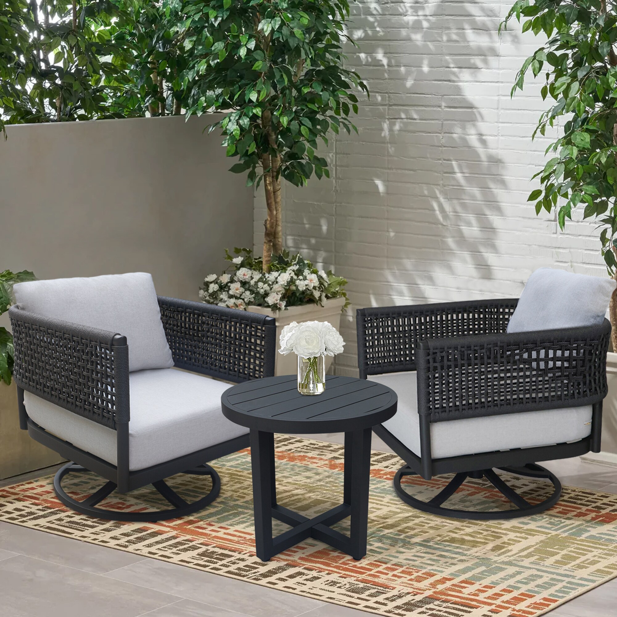 International Concepts KODOT-12RE-201SW-2 Patio-Conversation-Sets - View #4