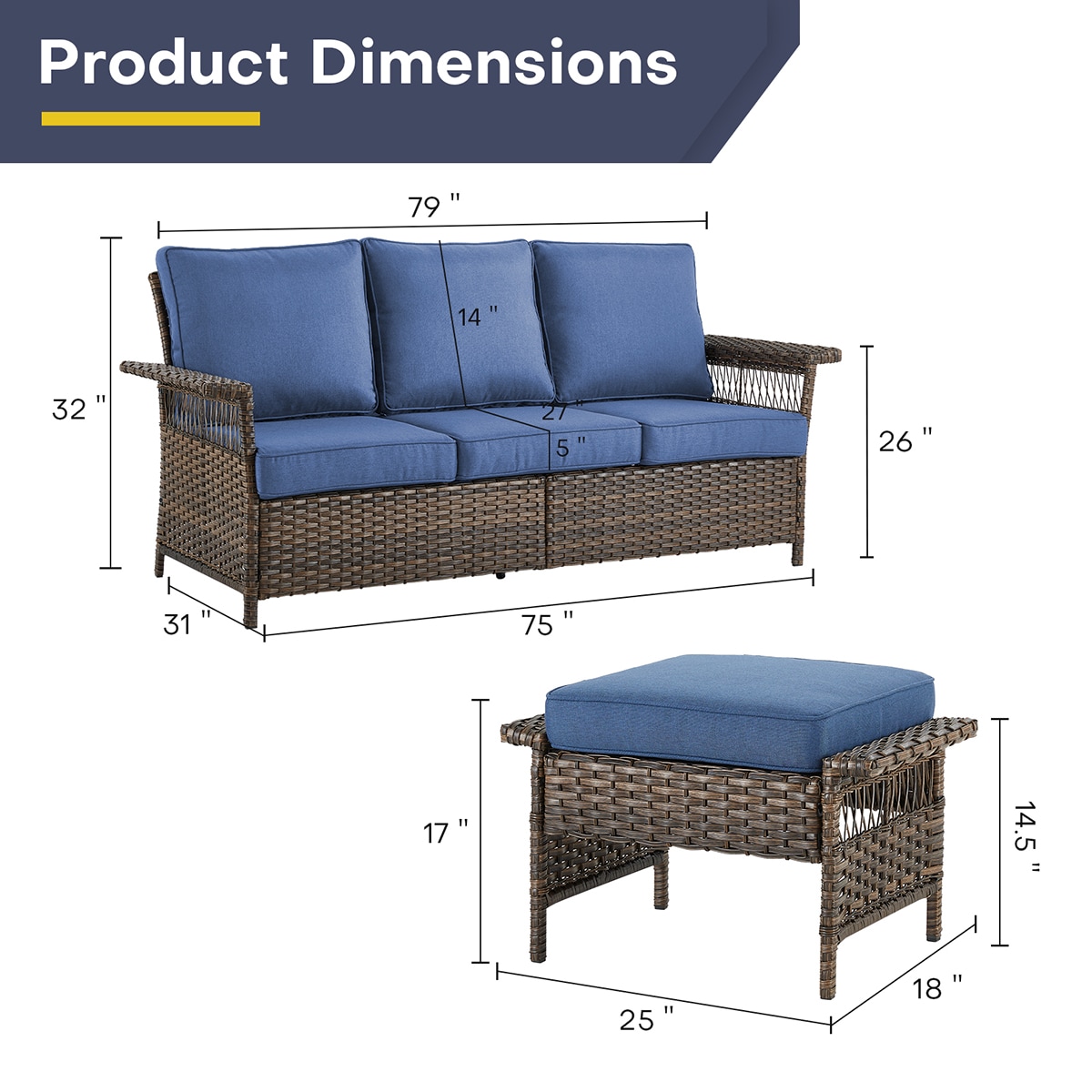 Rilyson FSSLBR1340-1 Patio-Sofas-Daybeds - View #3