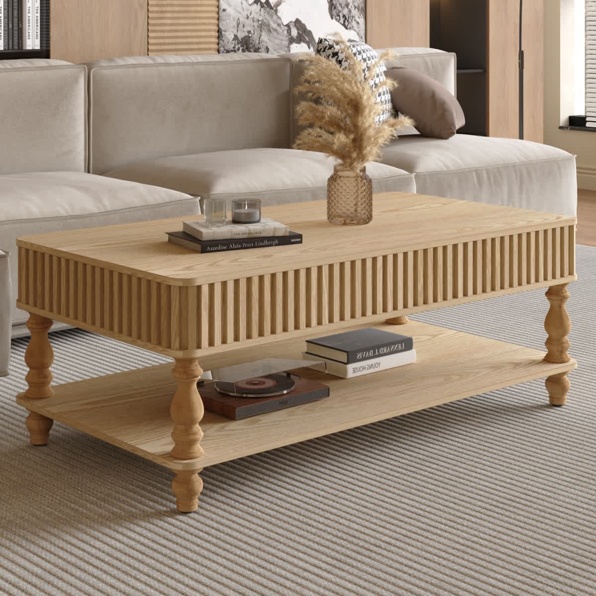 Maison Boucle ZR-47COF-NATURAL02-L Coffee-Tables - View #5