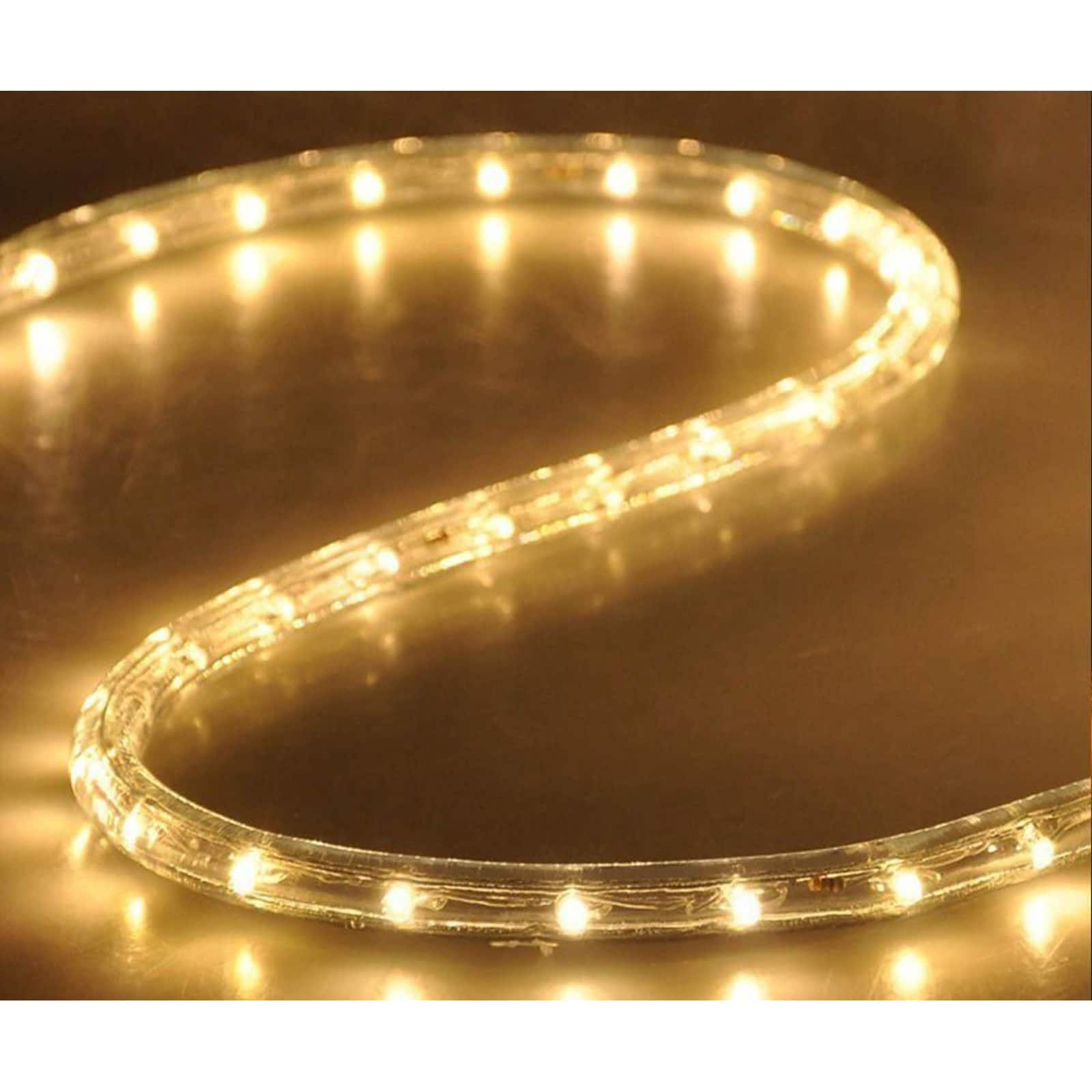 LamQee 100Ft LED Rope Light Waterproof Flexible Neon LED Strip Lights  Yellow in the Landscape Lighting Accessories department at
