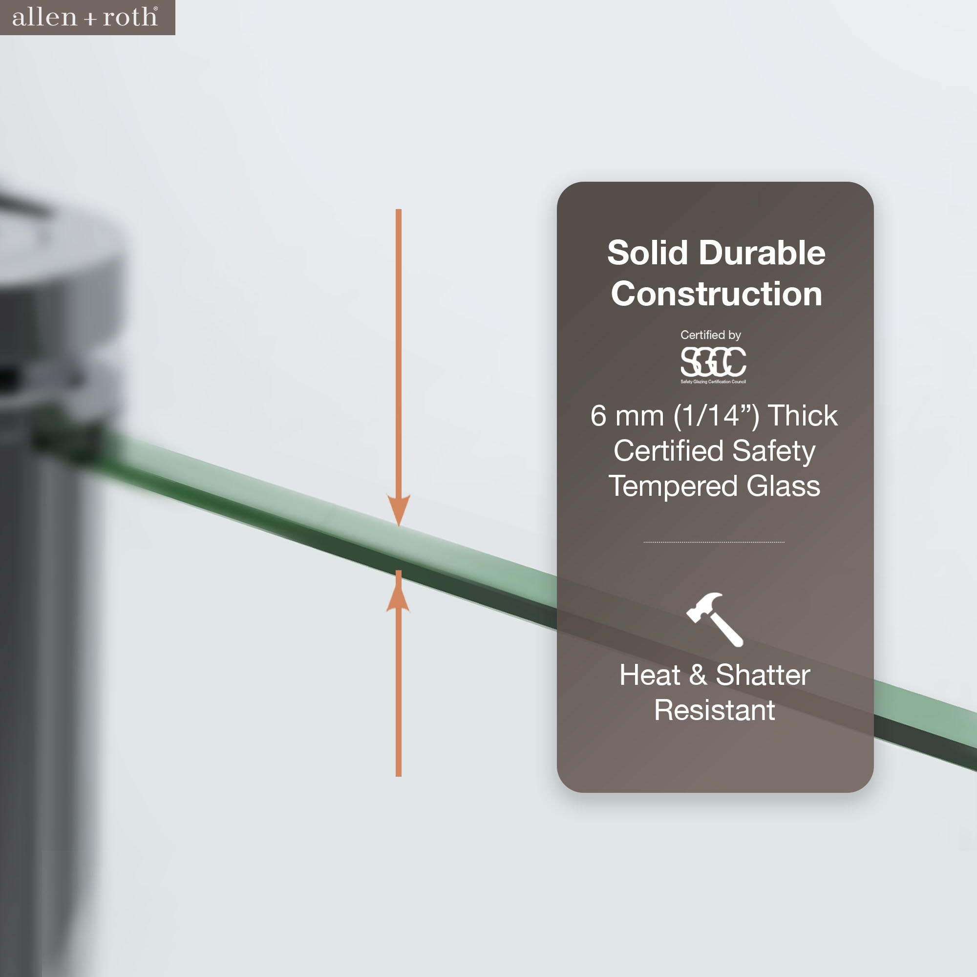 allen + roth DAVIDSON-60GP-MB Shower-Doors - View #7
