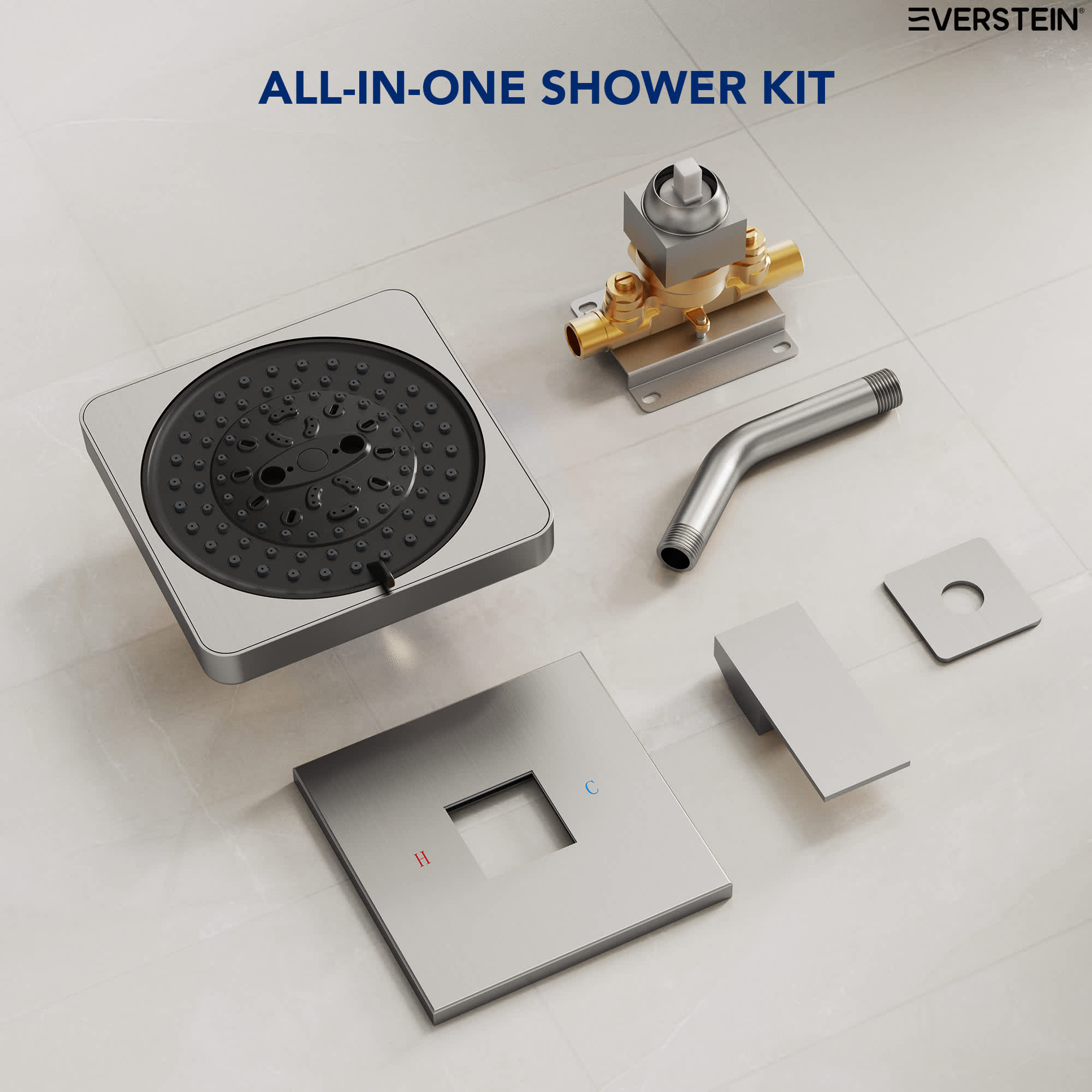 EVERSTEIN SFS-1130-NK Showerhead-Bar-Panels - View #11