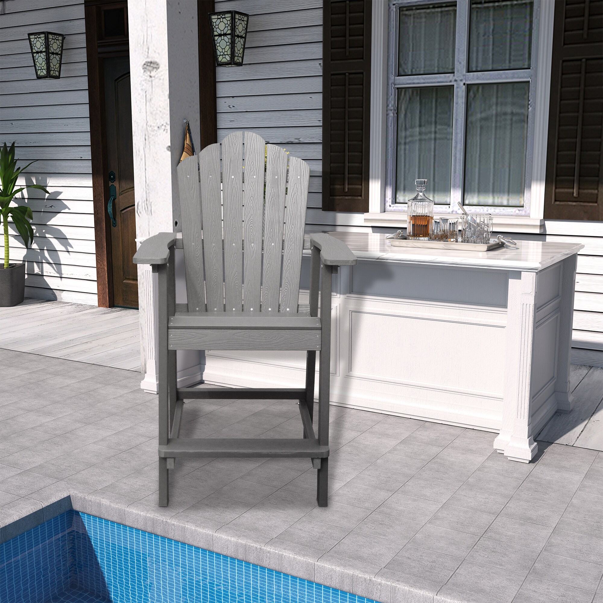 Mondawe MO-BC2-GY Patio-Chairs - View #2