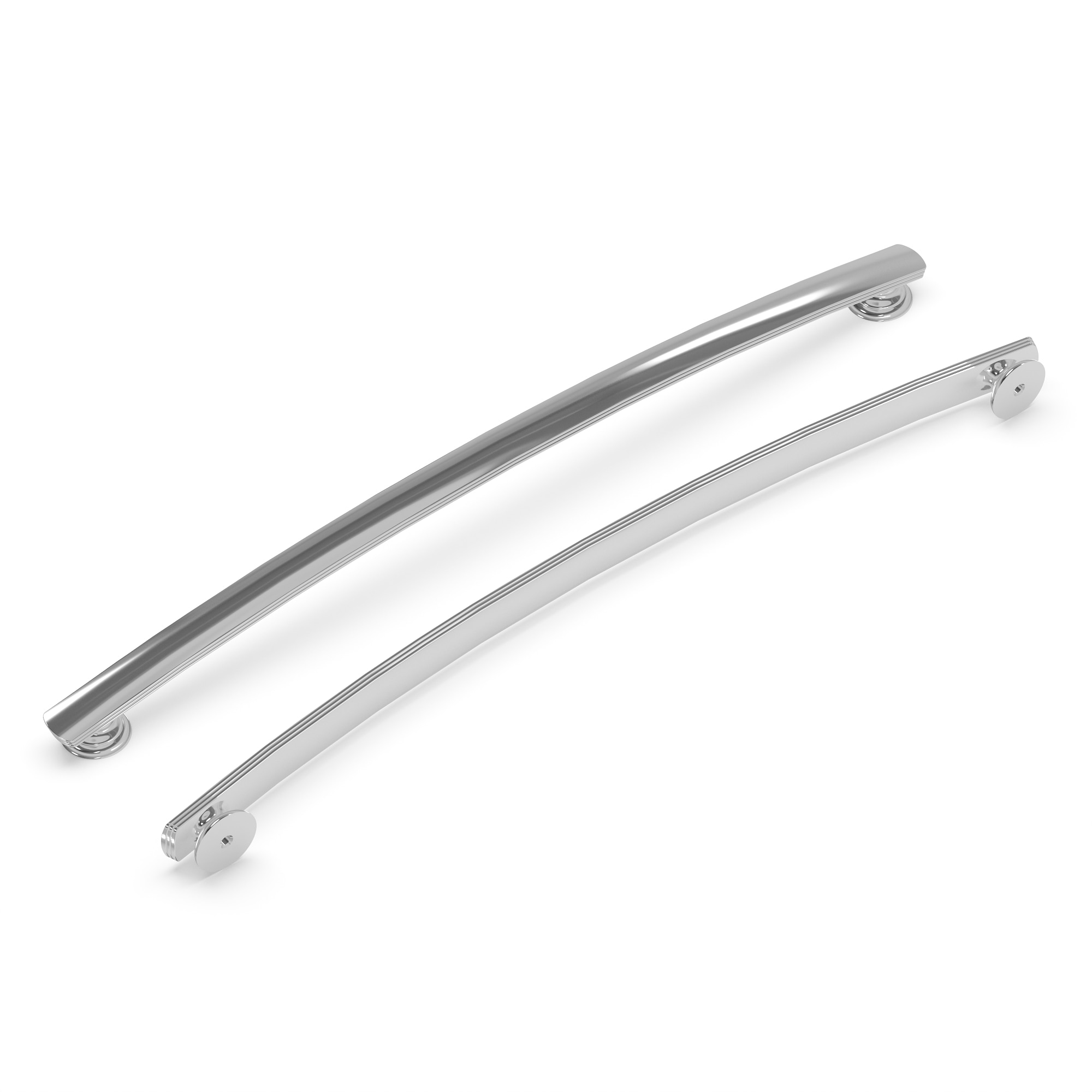 Hickory Hardware P2159-CH-5B American Diner 12-in , 305mm Center to Center Chrome Arch Handle 5 -Pack
