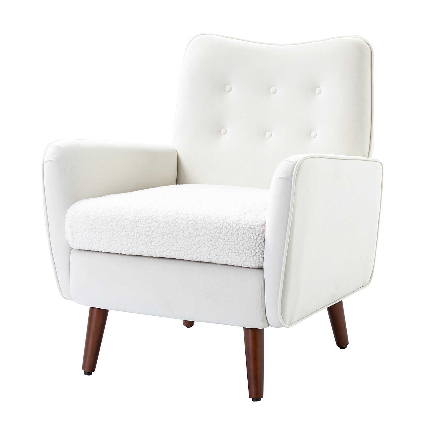 Modern ivory best sale accent chair