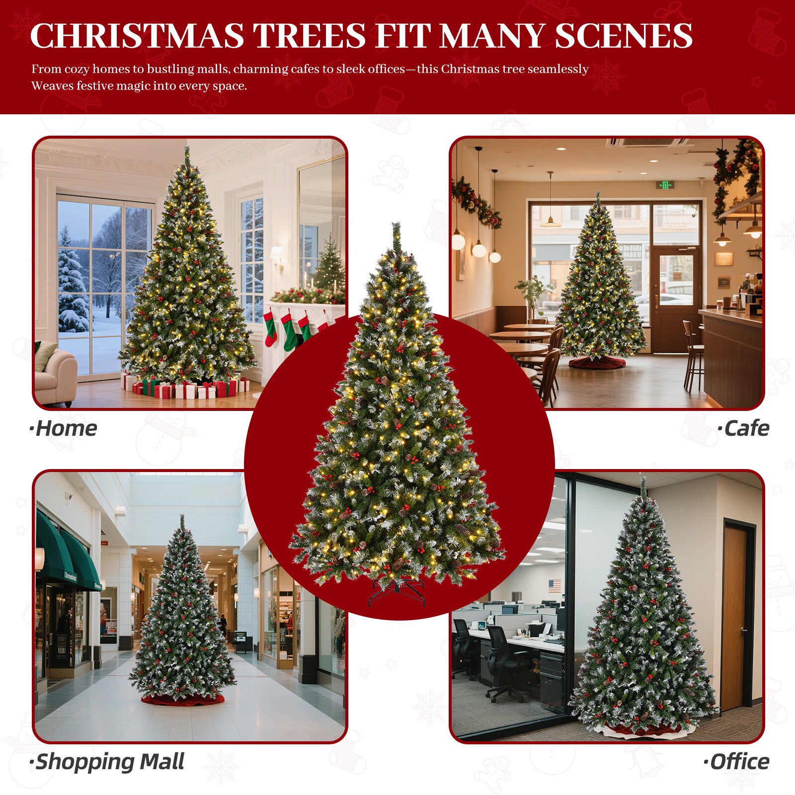 AAZJ NBC-CM64208UL Artificial-Christmas-Trees - View #8