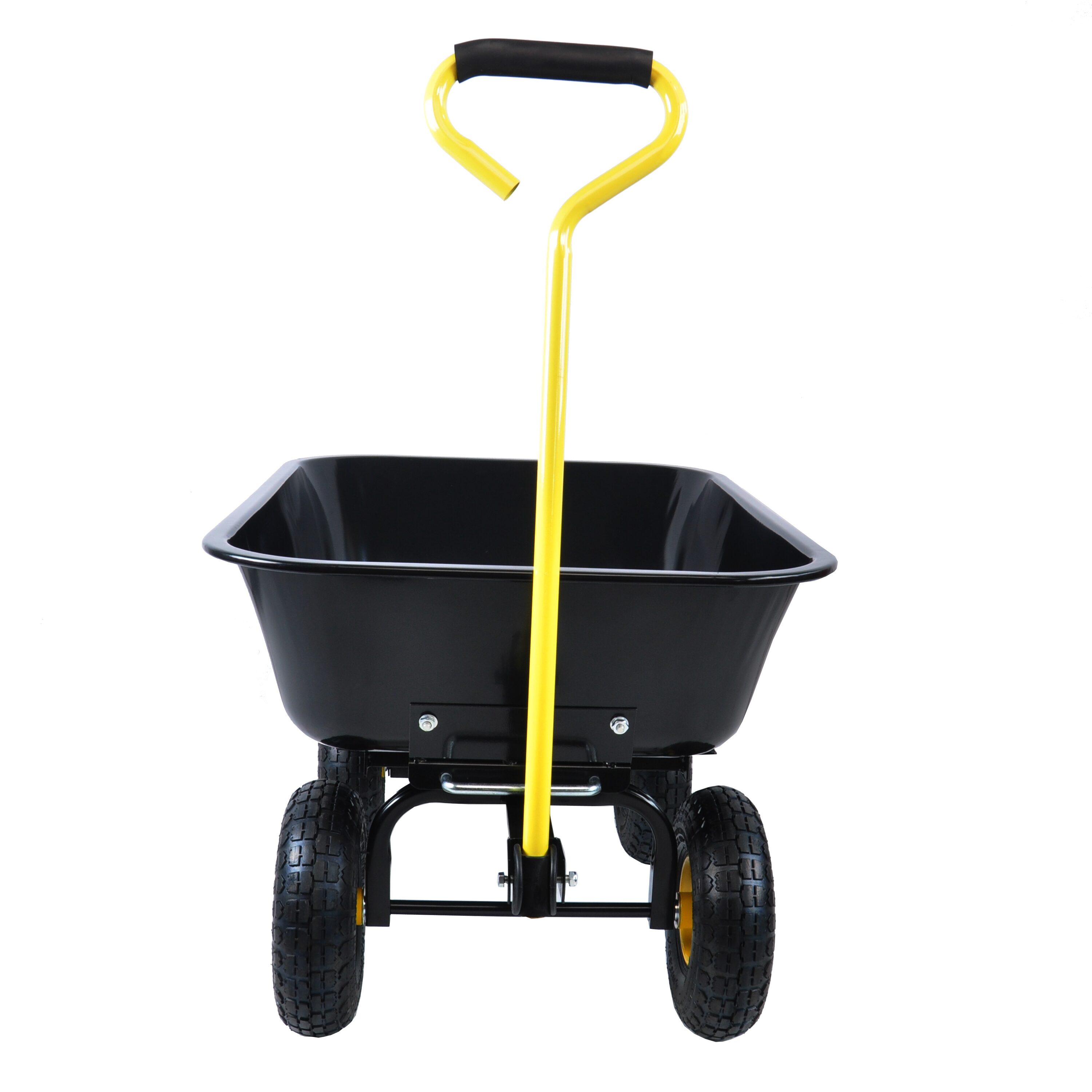 Siavonce Yard Carts 4-cu ft Steel Yard Cart FZ83097 at Lowes.com