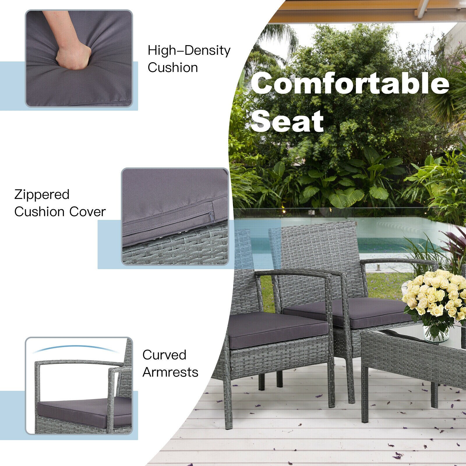 Volenca VOL-Y09UR2 Patio-Conversation-Sets - View #5