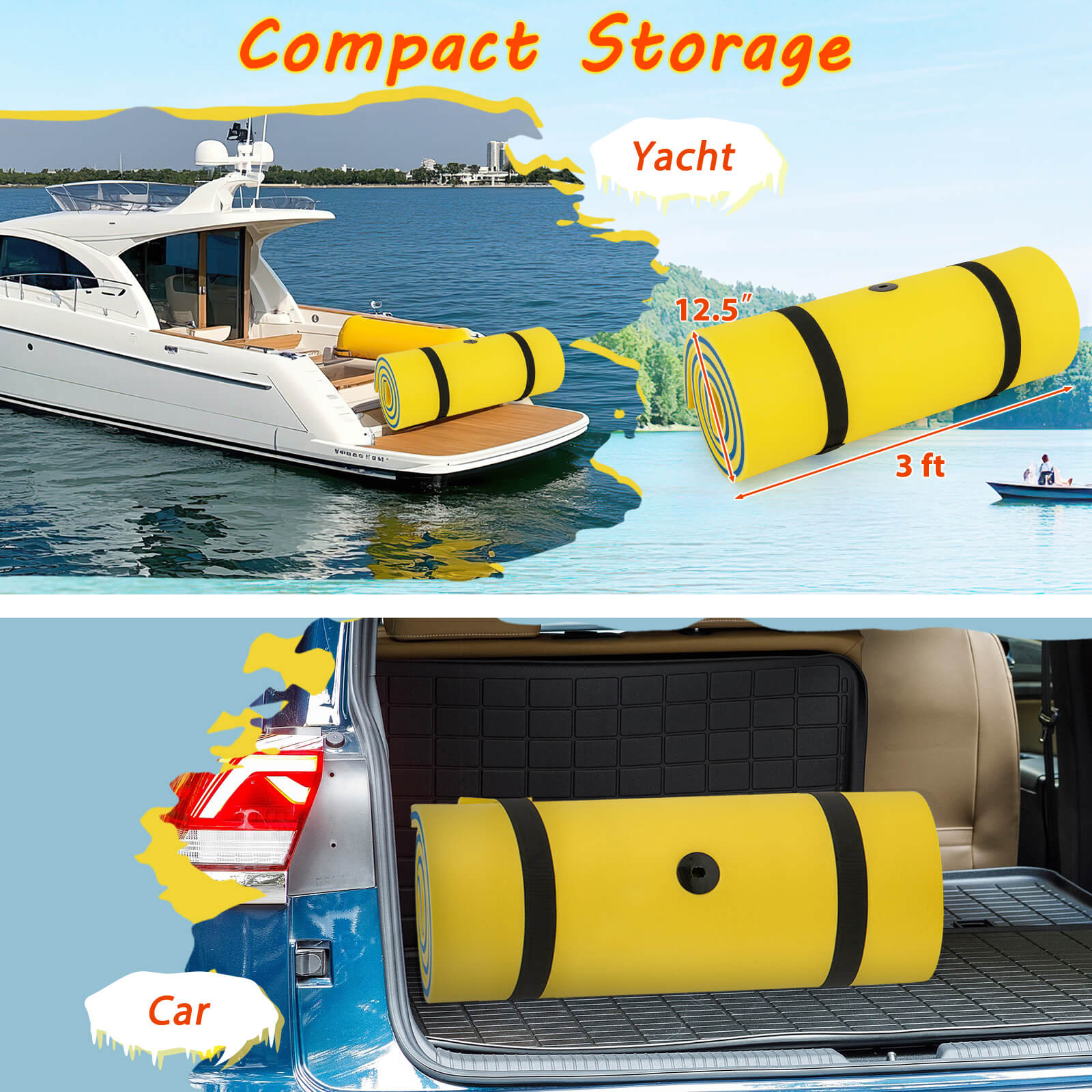 Costway CSHY005486 Pool-Toys-Floats - View #6