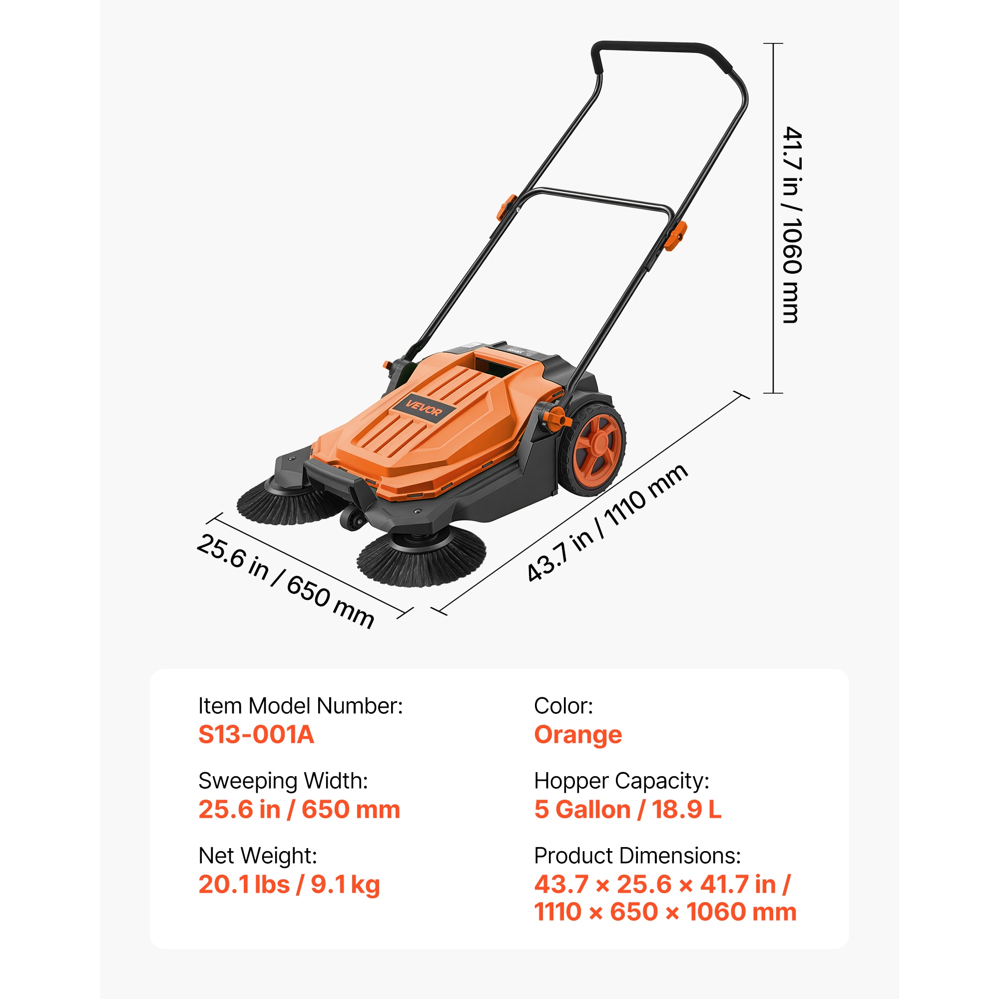VEVOR SCBXSQSC26IN18698V0 Floor-Sweepers - View #7