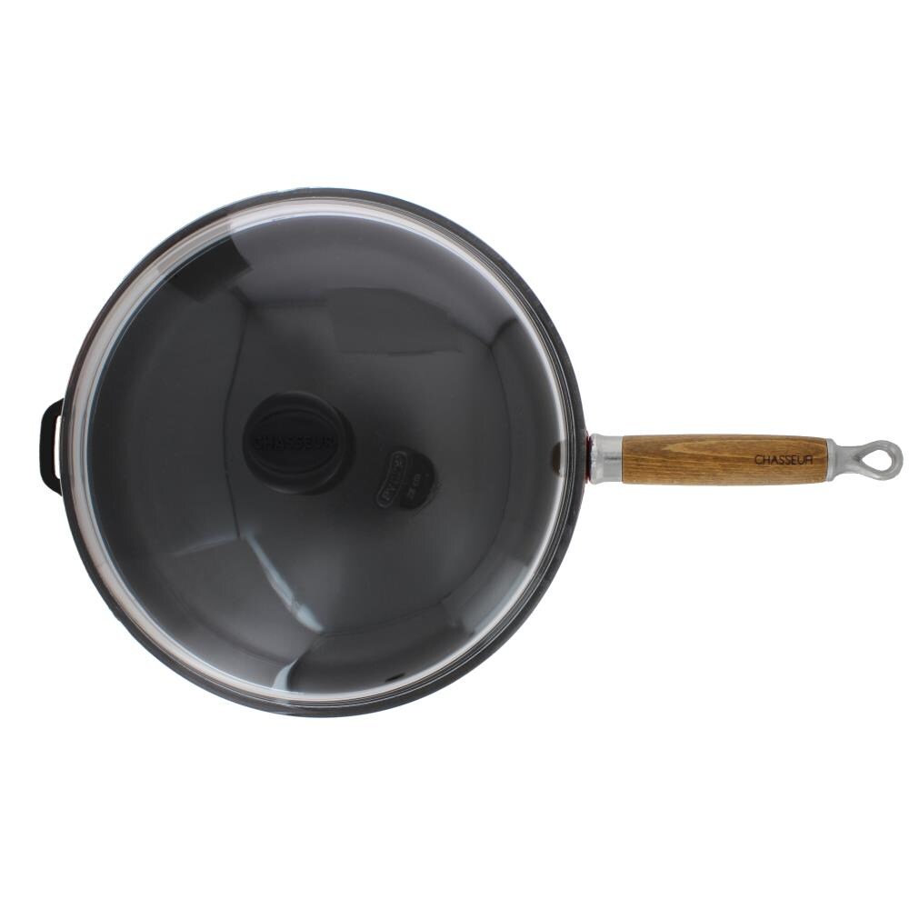 Chasseur Chasseur Cast Iron 11.5-in Cast Iron Grill Pan with Lid