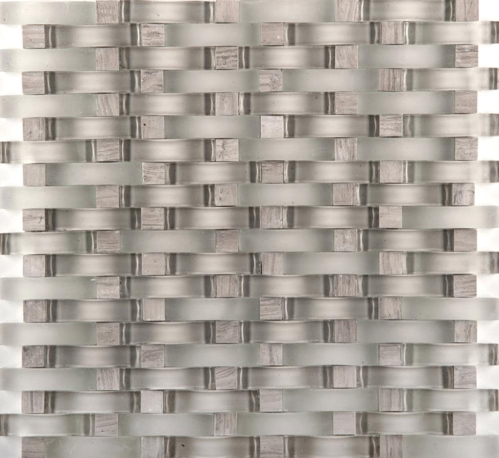 Emser W80LUCECE1213MWB Lucente 10-Pack Certosa 12-in x 13-in Stone and Glass Border Tile (10.204-sq. ft/ Box Only)