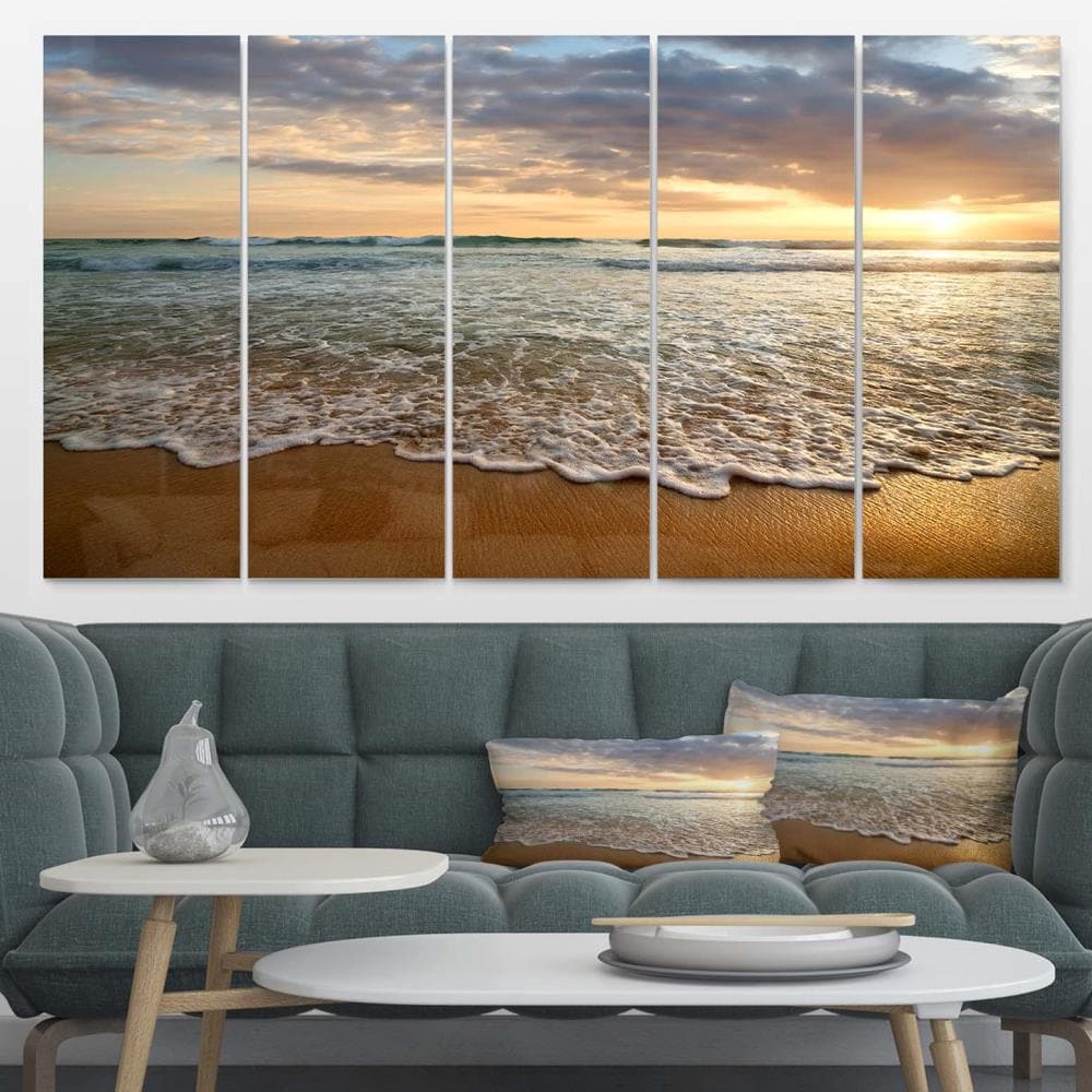 Designart 28-in H x 60-in W Coastal Metal Print in the Wall Art ...