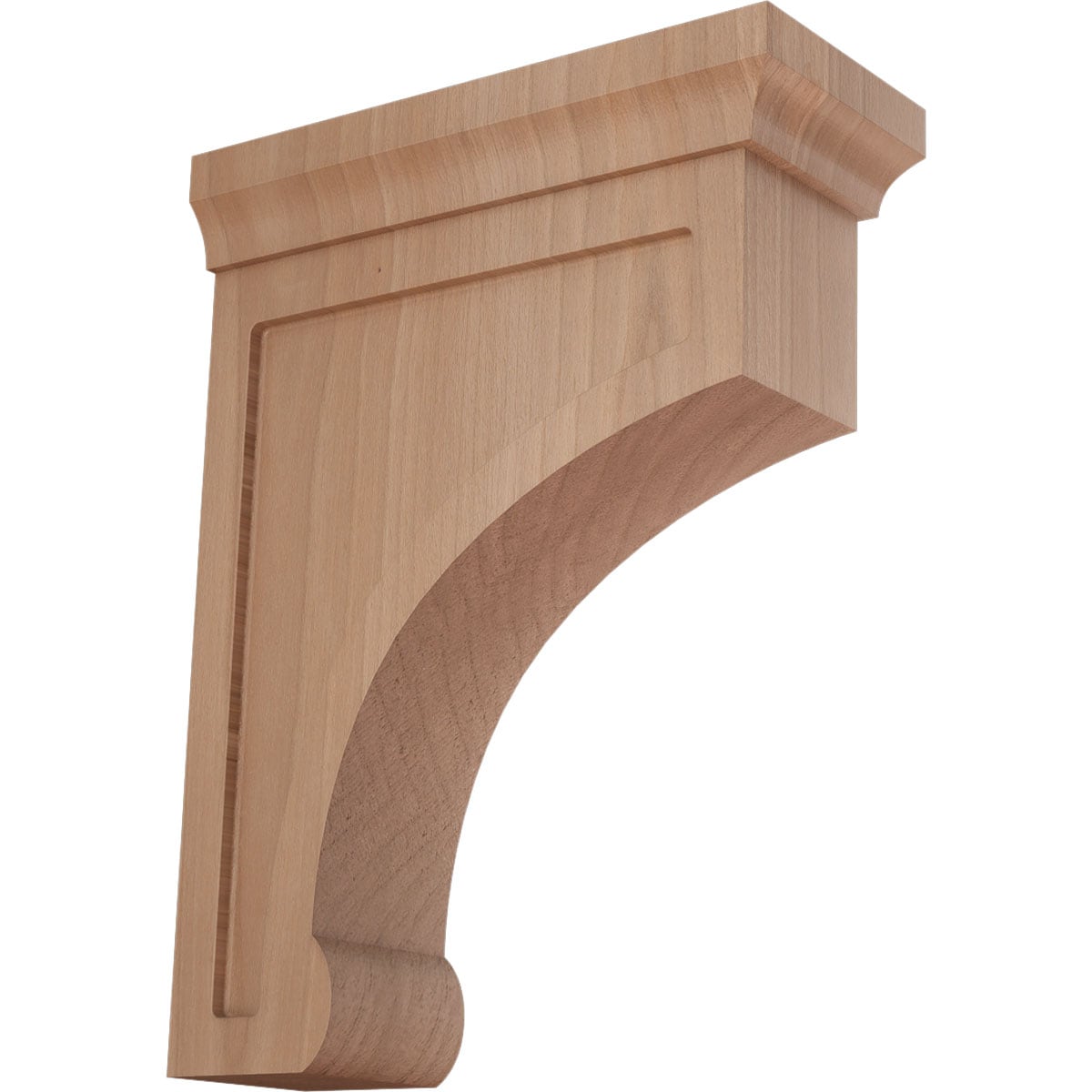 Ekena Millwork BKTW02X06X08GOCH Gomez 2-1/2-in x 6-in x 8-in Cherry Brown Wood Standard bracket