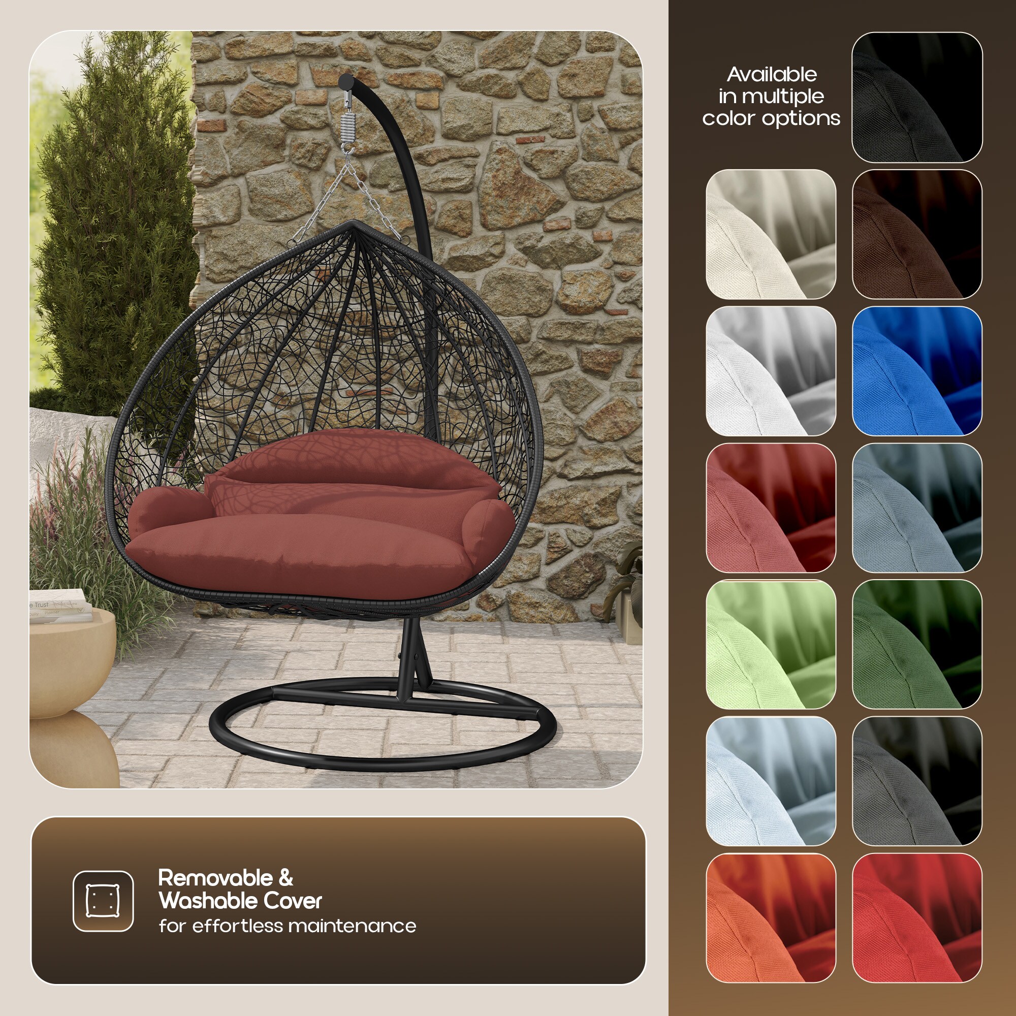 Leisuremod RSCBL-57DOR Patio-Chairs - View #4