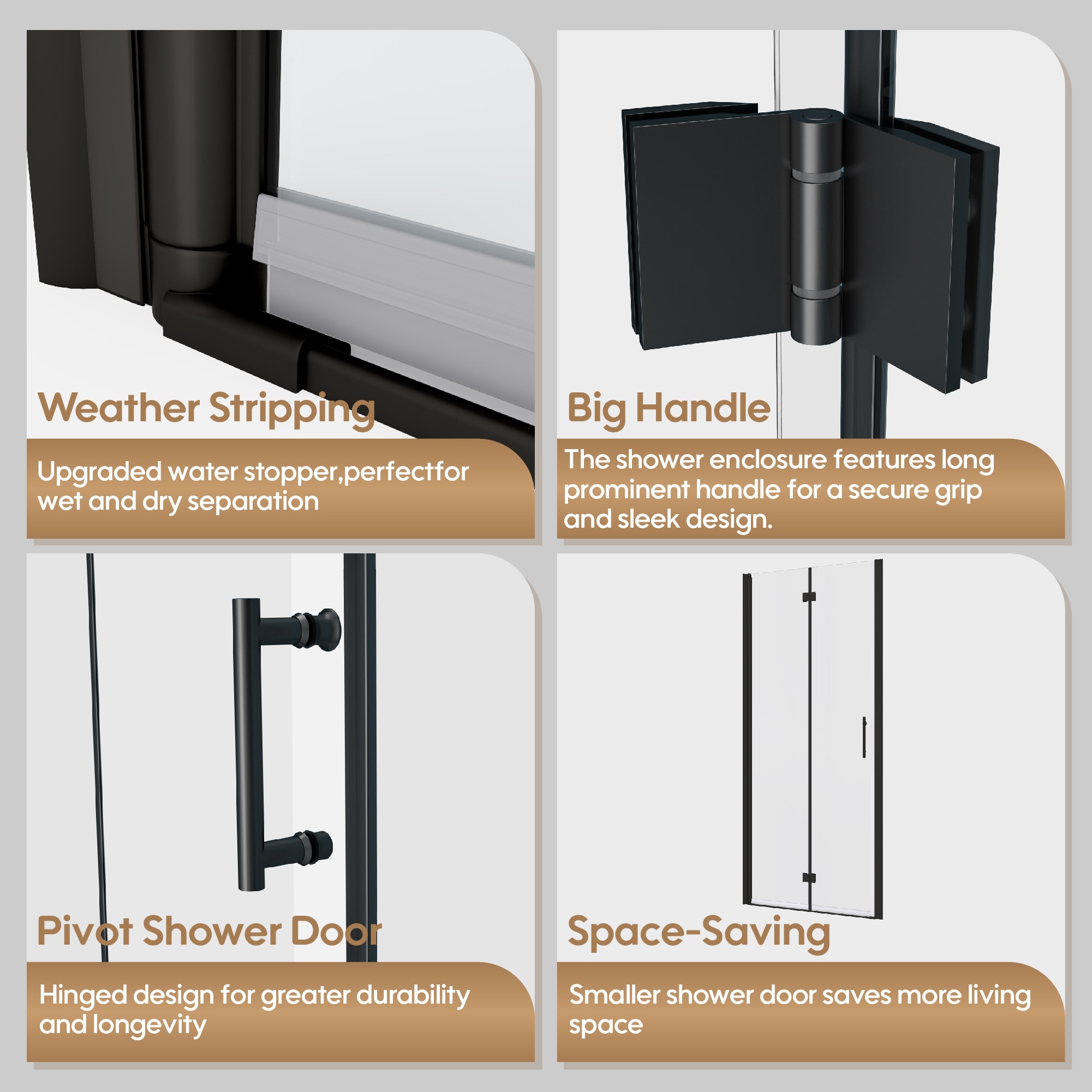 Forclover FRISD02MB32 Shower-Doors - View #2